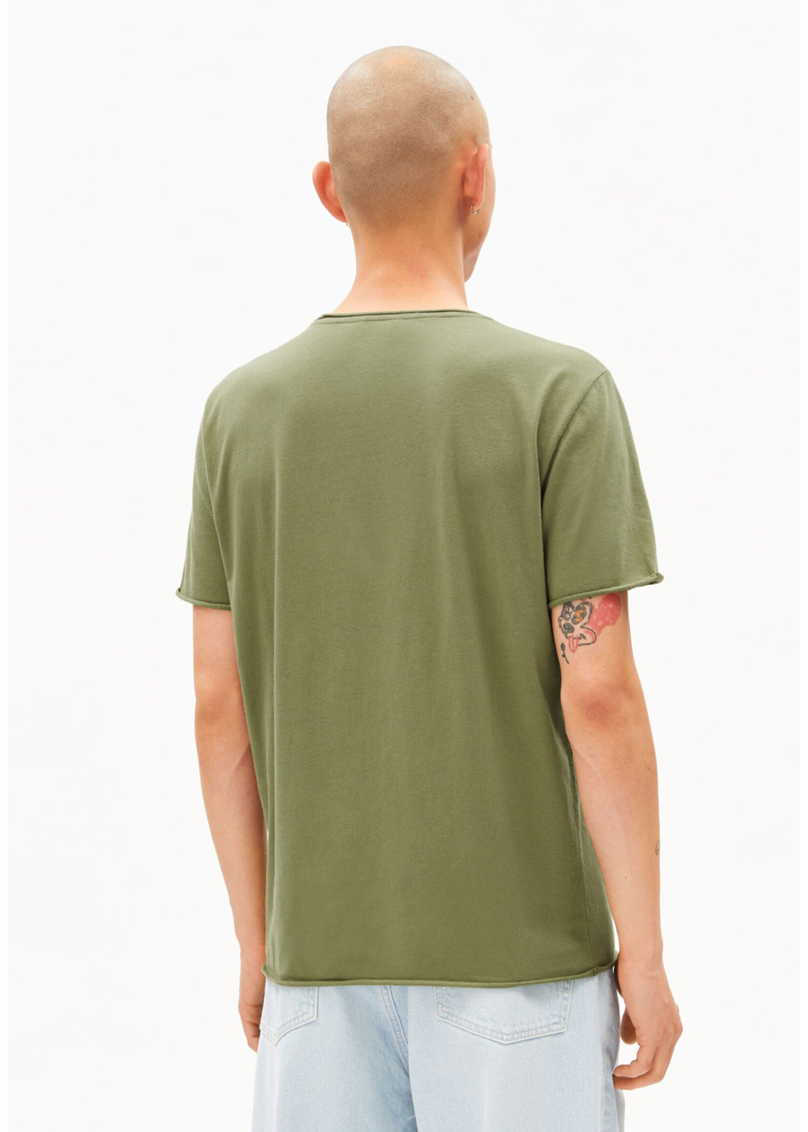 Armedangels Armedangels T-Shirt Brossé Jaames - Fatigue Green