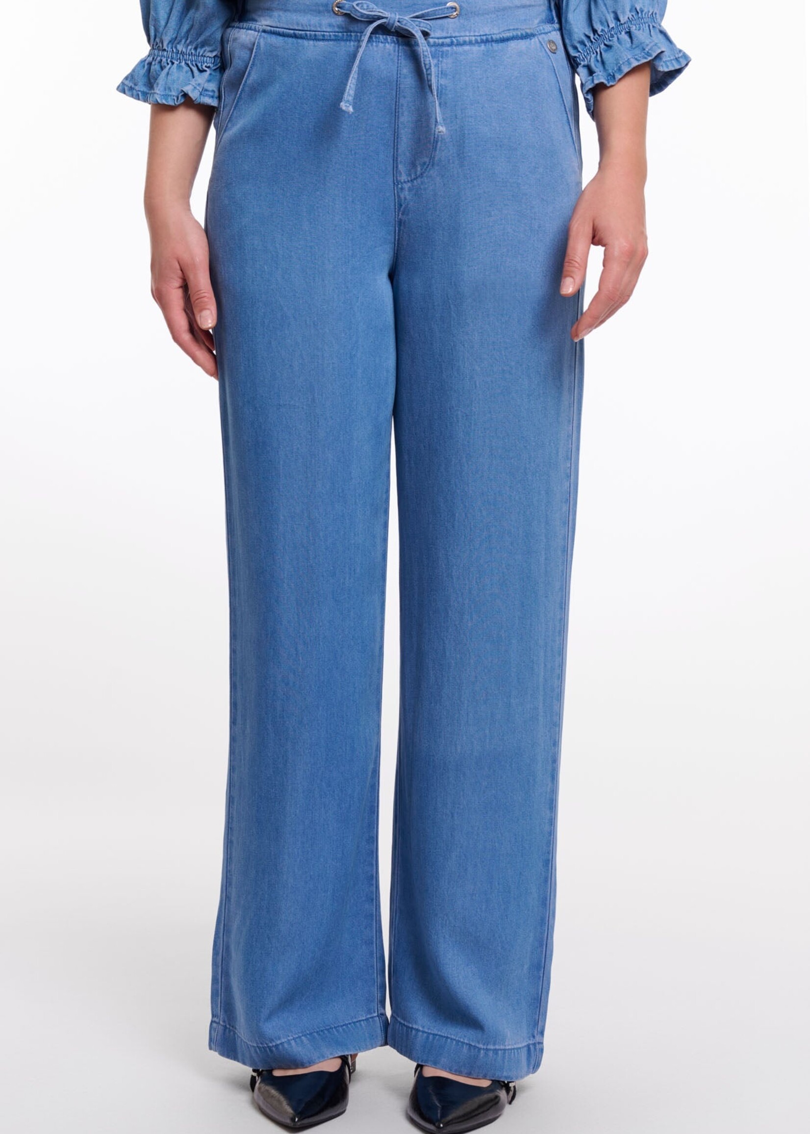 Rino & Pelle Rino & Pelle Pantalon Court Anette - Washed Blue