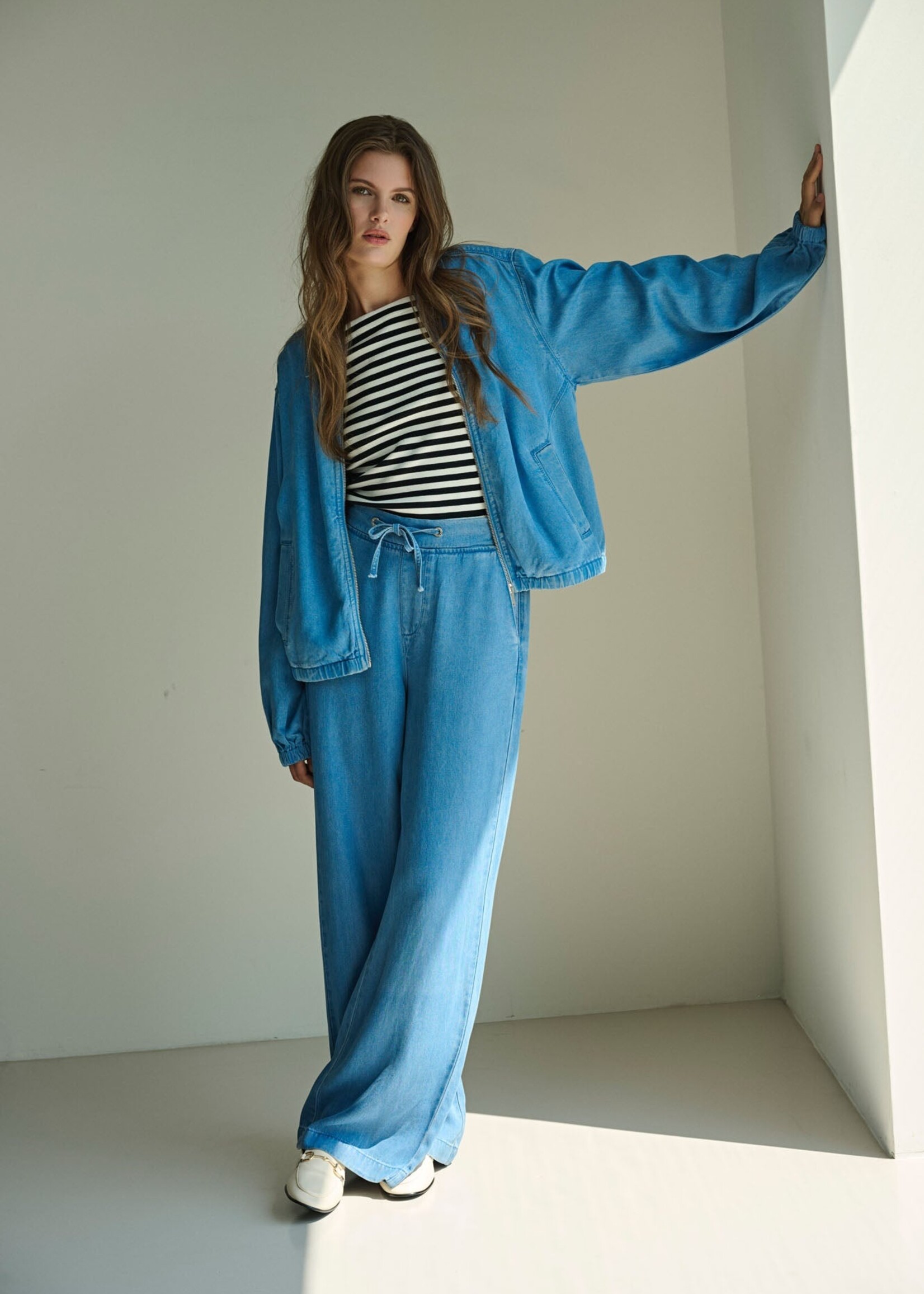 Rino & Pelle Rino & Pelle Veste Zippée Myla - Washed Blue