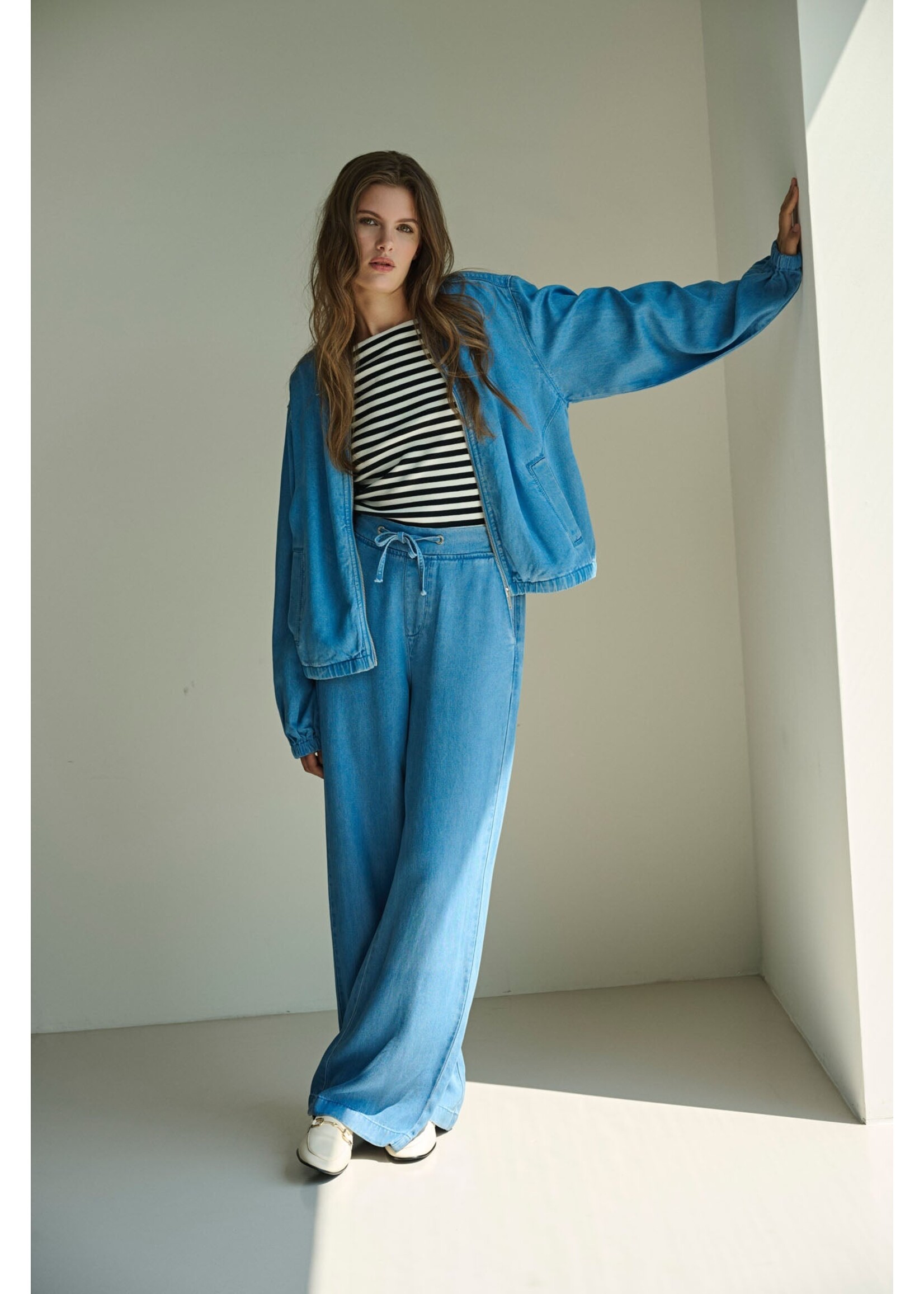 Rino & Pelle Rino & Pelle Veste Zippée Myla - Washed Blue