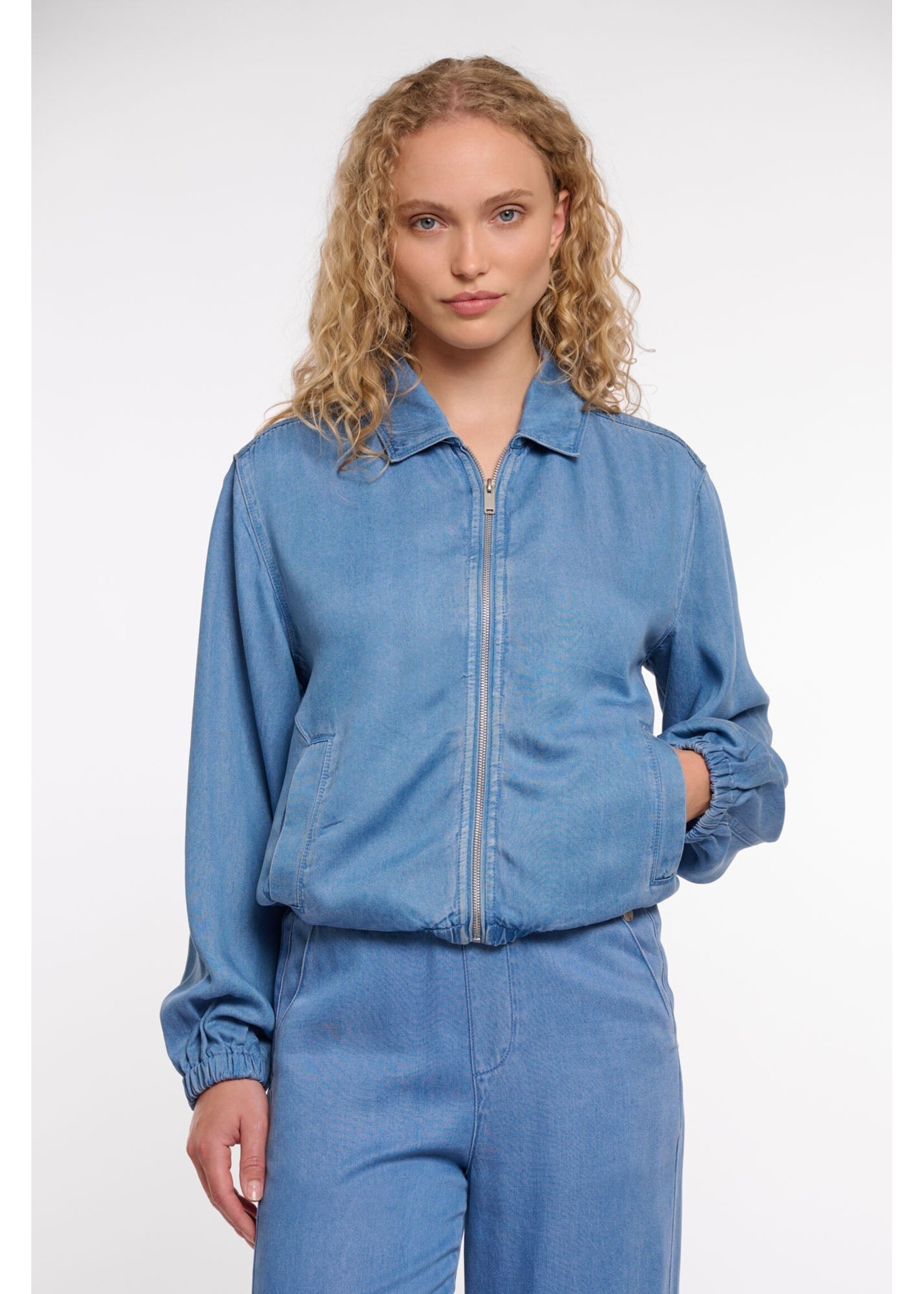 Rino & Pelle Rino & Pelle Myla Zip Jacket - Washed Blue