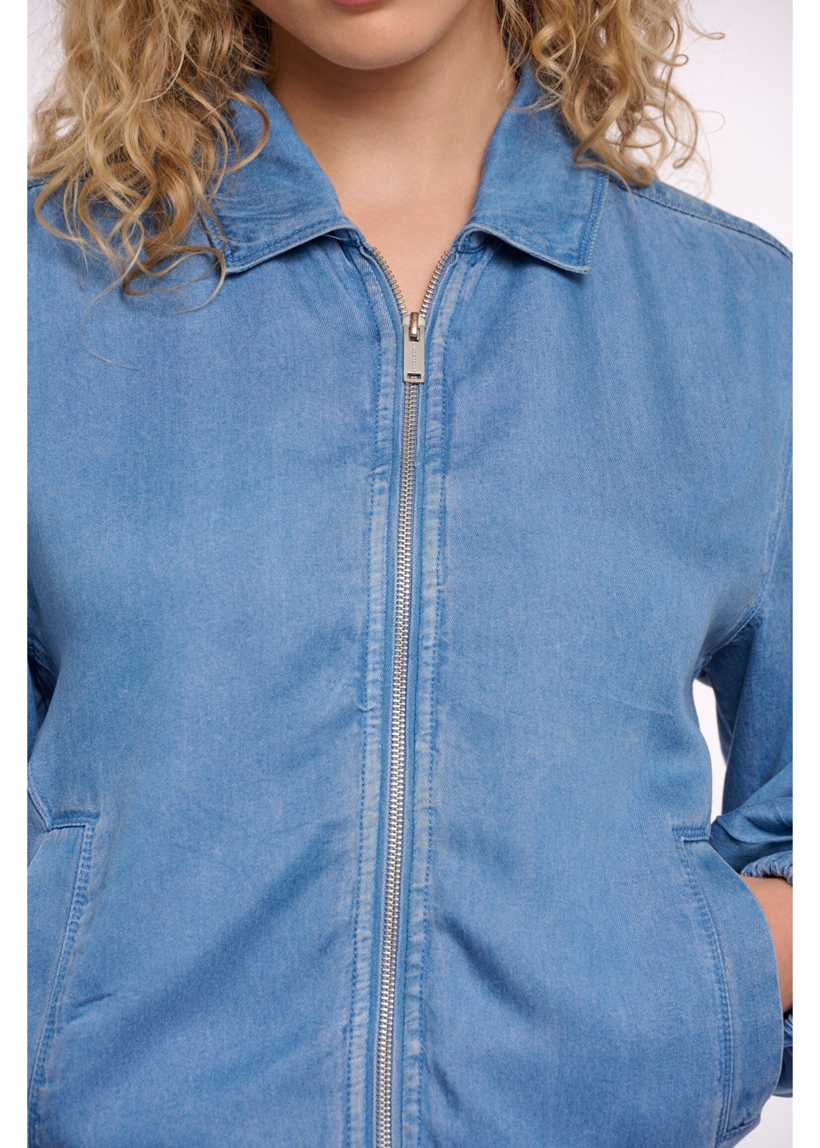 Rino & Pelle Rino & Pelle Veste Zippée Myla - Washed Blue