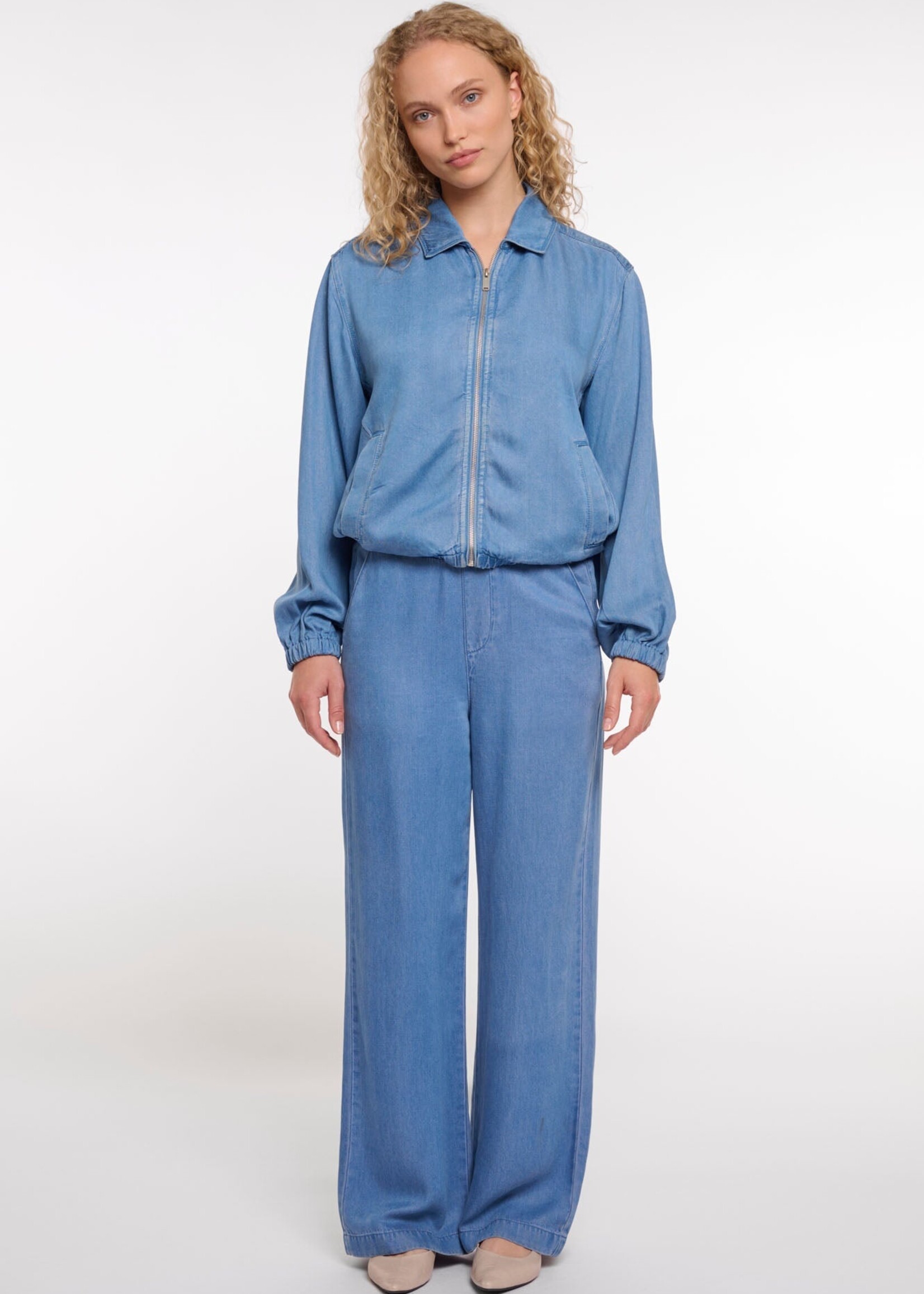 Rino & Pelle Rino & Pelle Myla Zip Jacket - Washed Blue