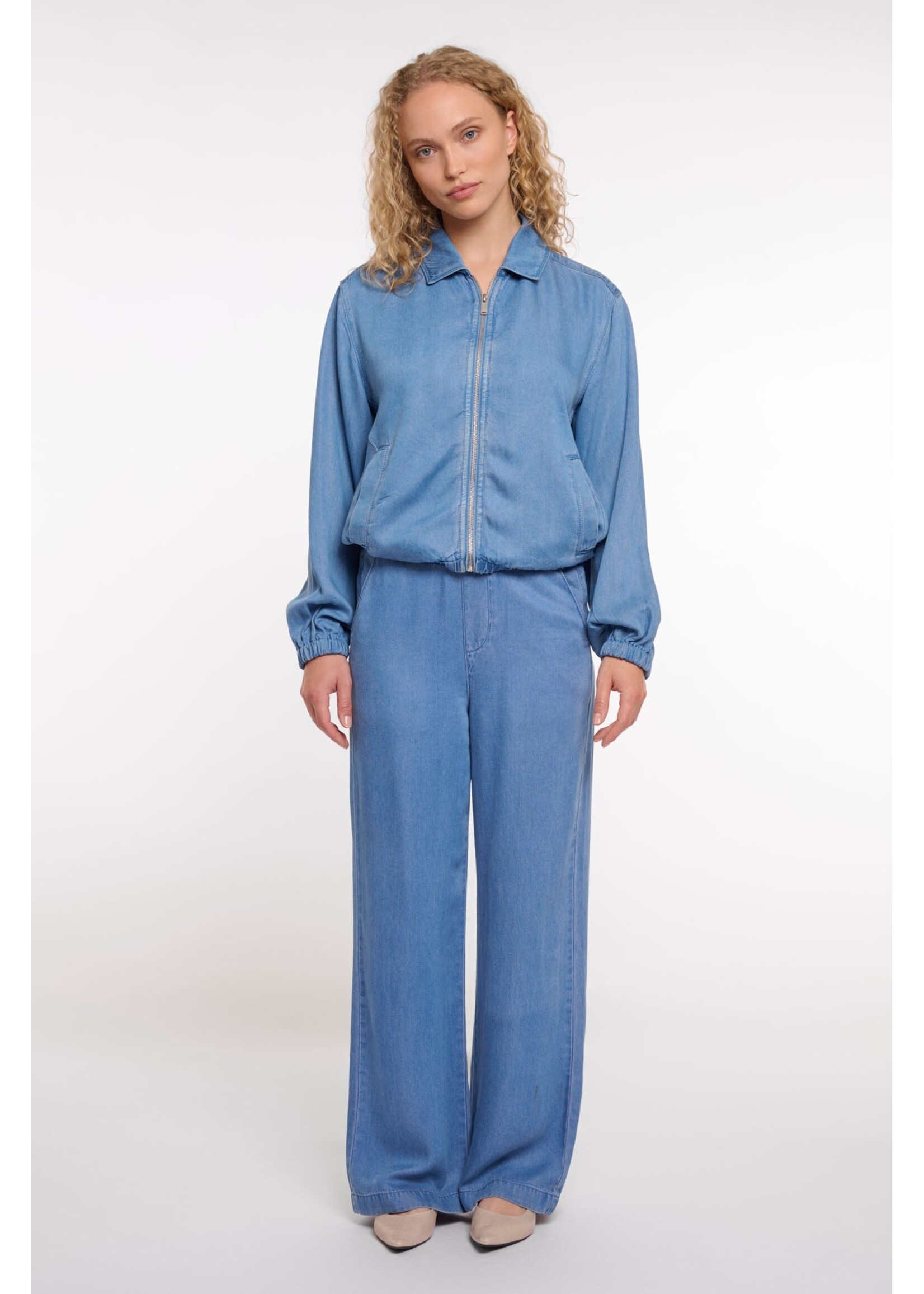 Rino & Pelle Rino & Pelle Myla Zip Jacket - Washed Blue
