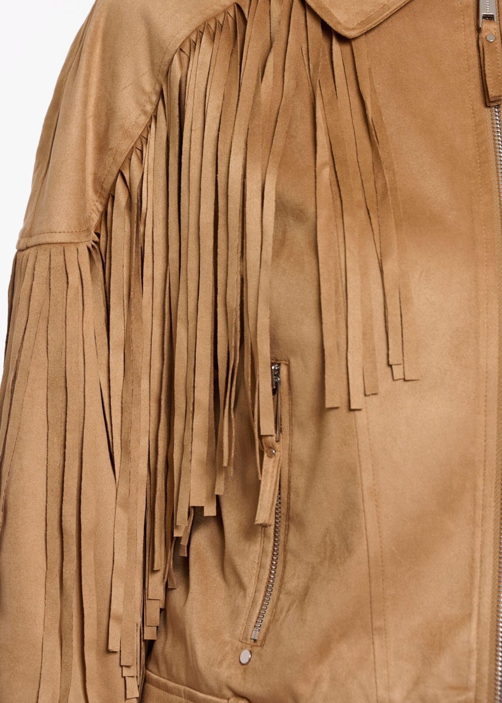 Rino & Pelle Rino & Pelle Ravenna Jacket W/Fringes - Burlywood