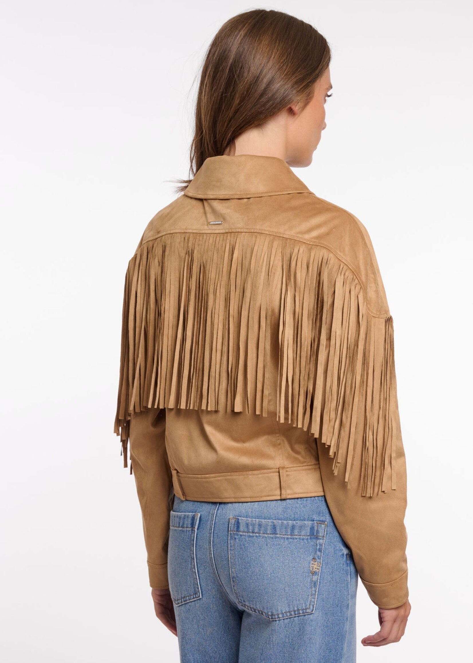 Rino & Pelle Rino & Pelle Ravenna Jacket W/Fringes - Burlywood