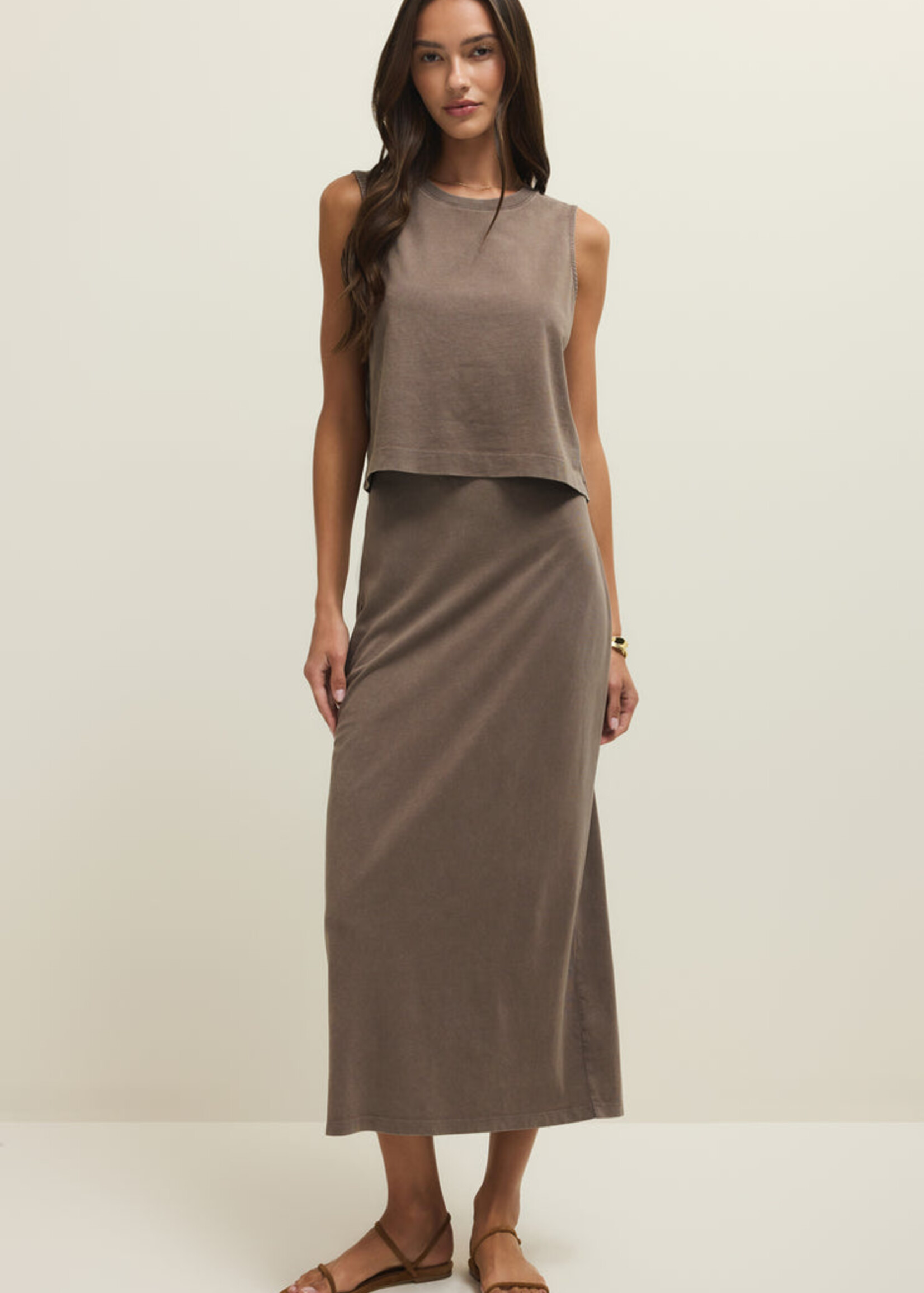 Z-Supply Z-Supply Jupe Midi Gail - Taupe