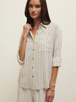 Z-Supply Z-Supply Alfie Striped Button Up Top - Linen