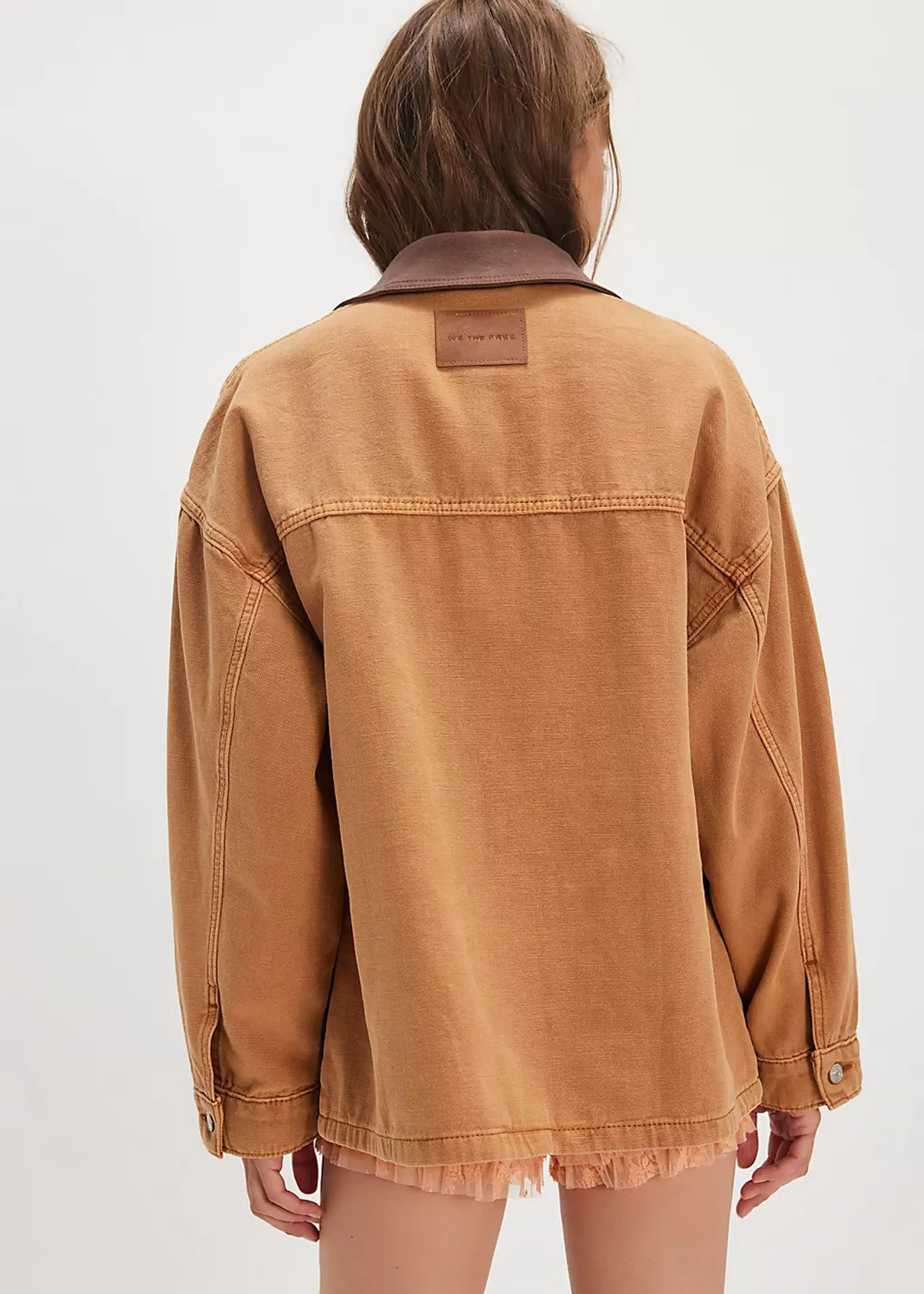 Free People Free People Lemon Demin Jacket - Meerkat