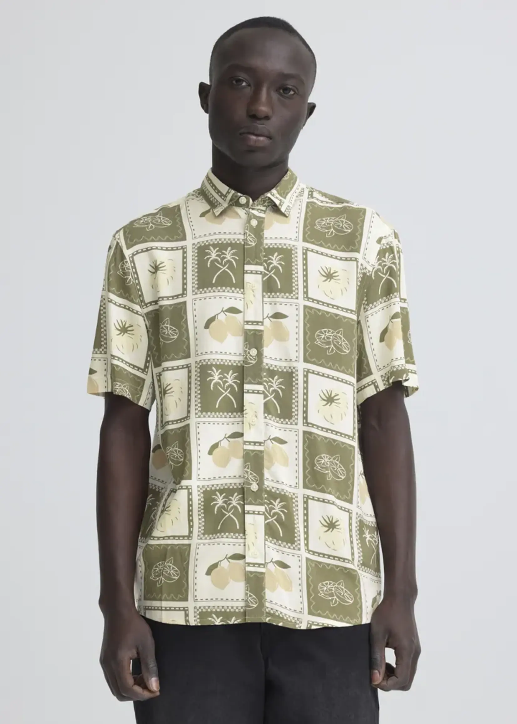 Blend Blend Aran Shirt - Dusty Olive