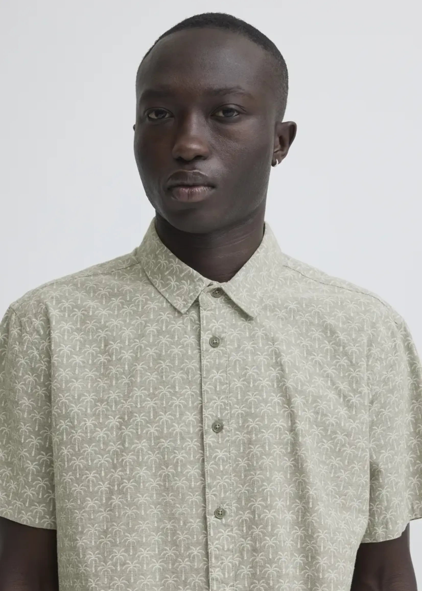 Blend Blend Chemise Imprimée Aban - Dusty Olive