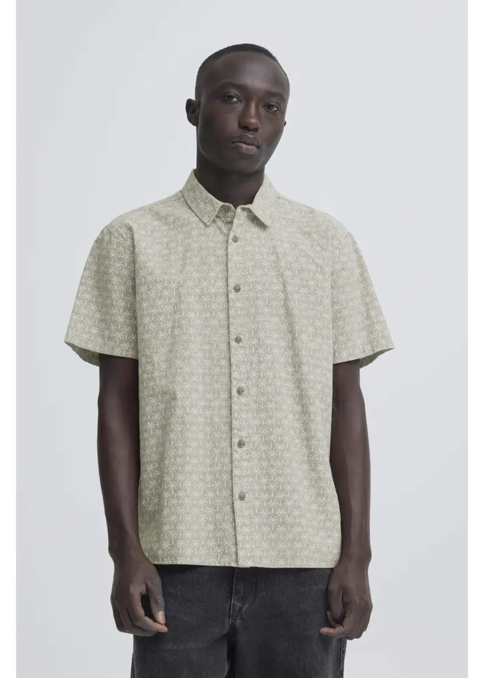 Blend Blend Aban Shirt Print - Dusty Olive