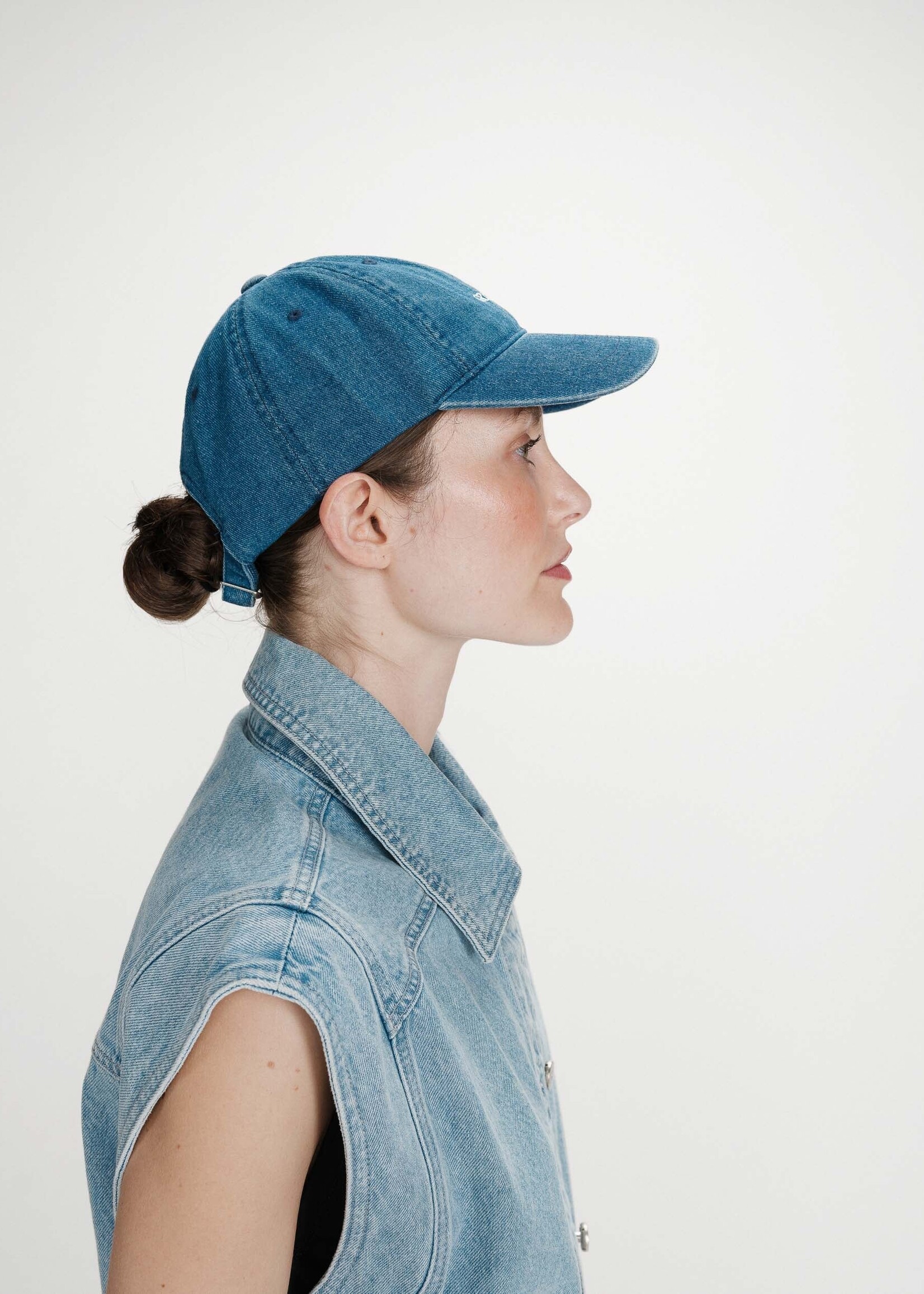 Grace and Mila Grace & Mila Slimane Cap - Medium Blue