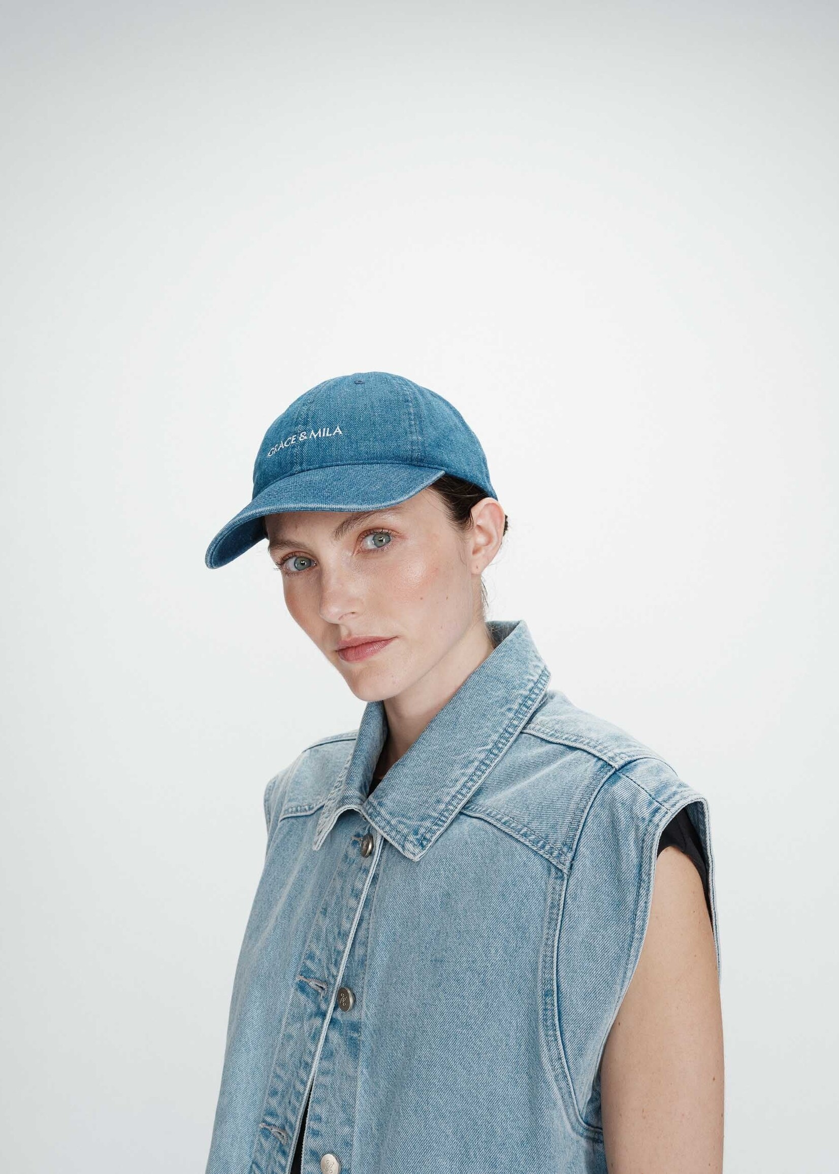 Grace and Mila Grace & Mila Casquette Slimane - Medium Blue