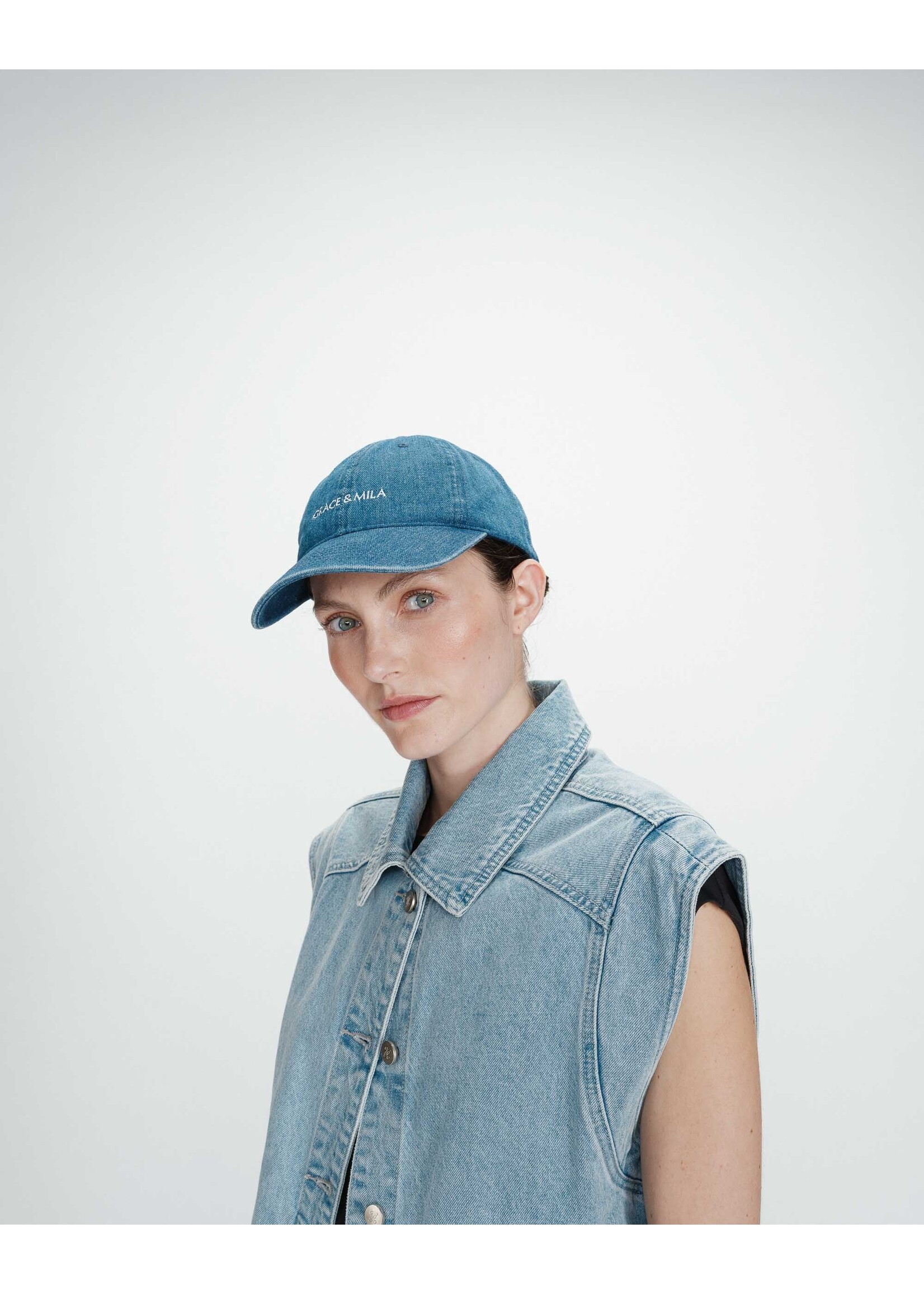 Grace and Mila Grace & Mila Casquette Slimane - Medium Blue