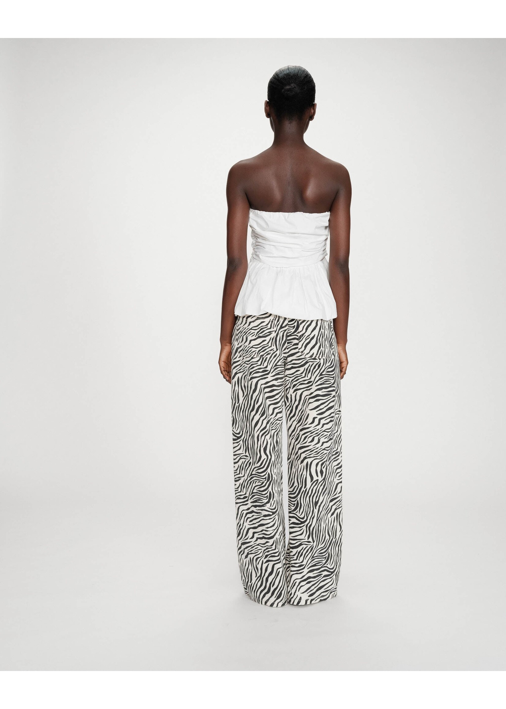 Grace and Mila Grace & Mila Valo Peplin Top - Ivory