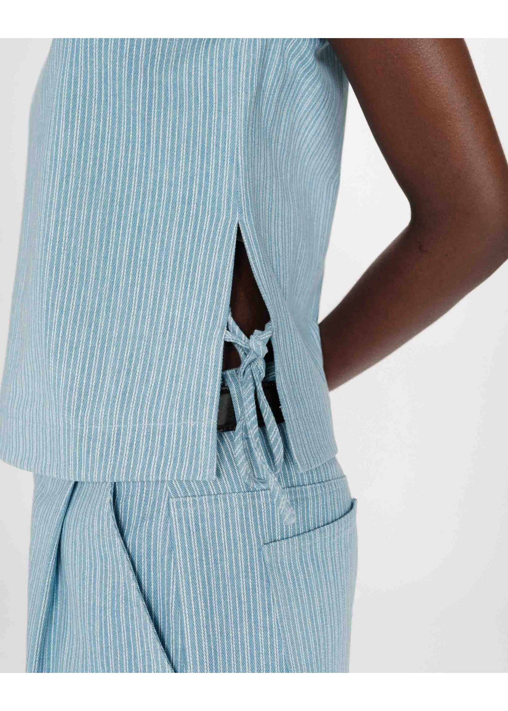 Grace and Mila Grace & Mila Vendome Top - Striped Blue