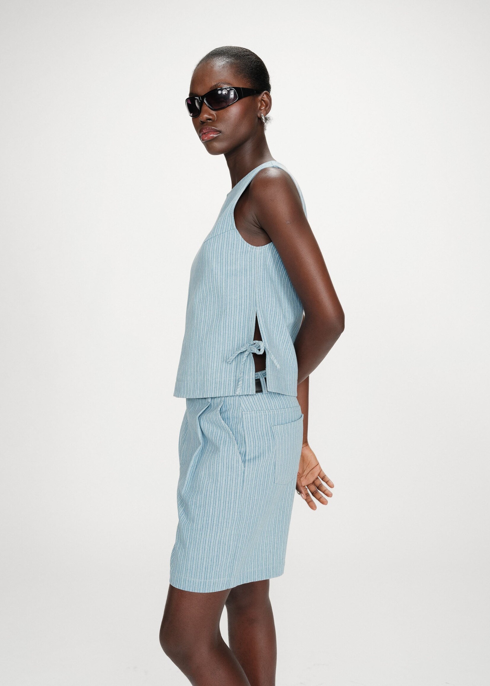 Grace and Mila Grace & Mila Vendome Top - Striped Blue