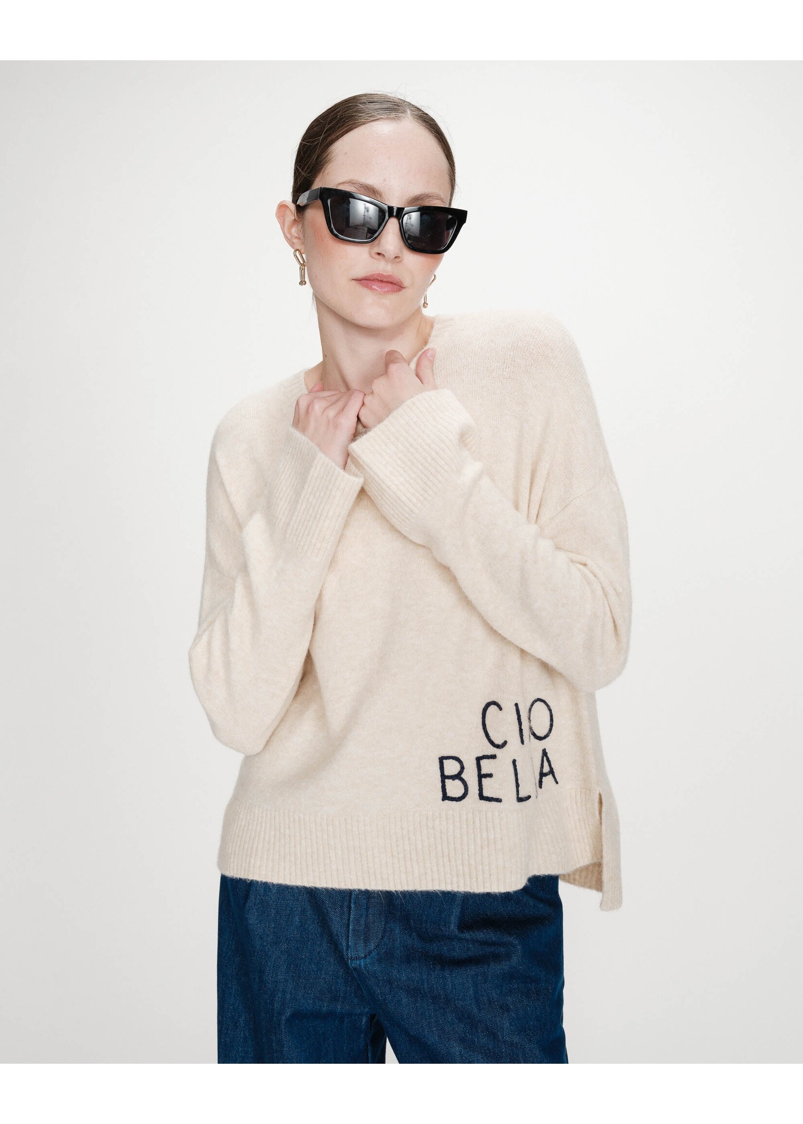 Grace and Mila Grace & Mila Viggo Sweater - Marine
