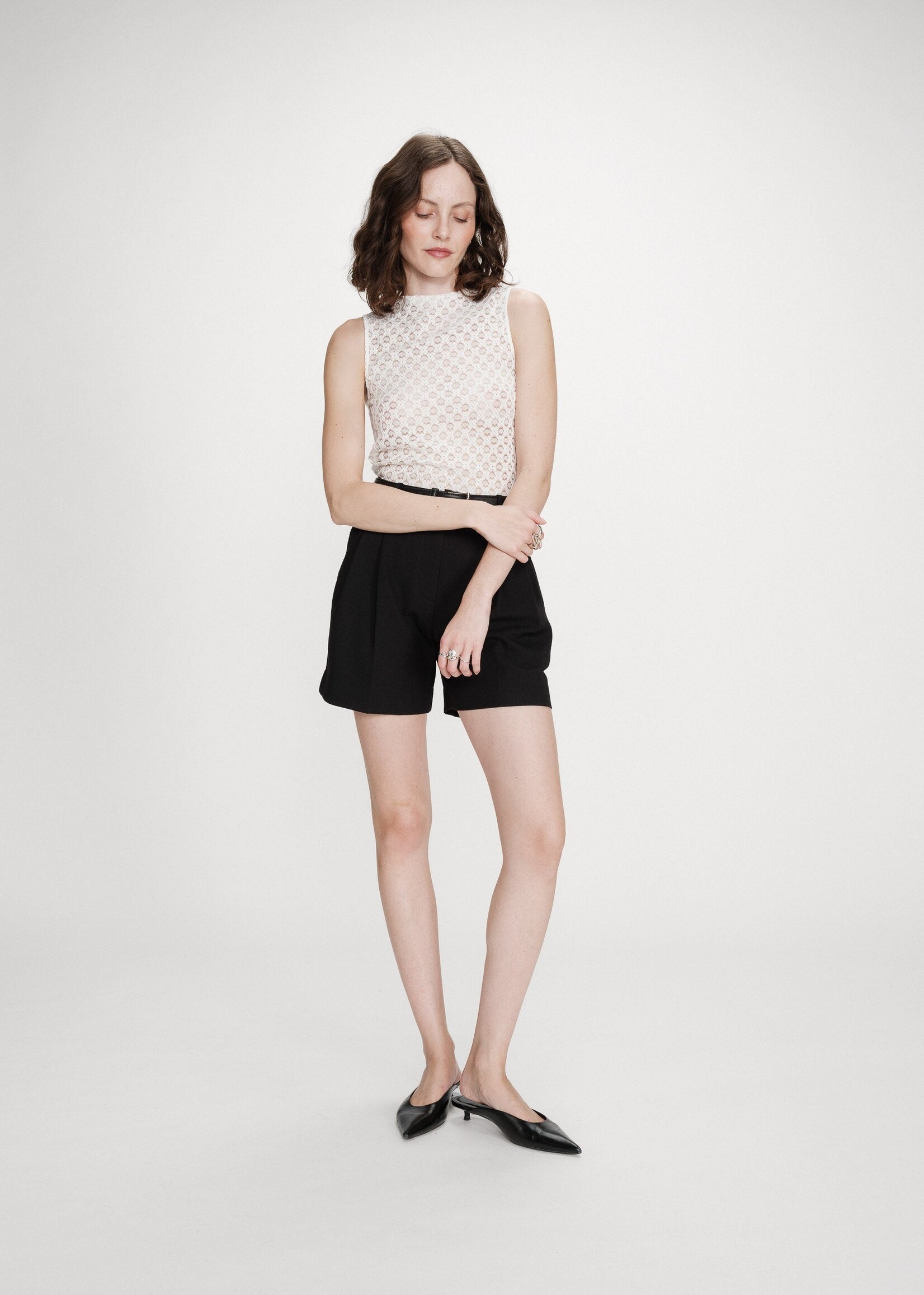 Grace and Mila Grace & Mila T-Shirt Vintie Lace - Ivory