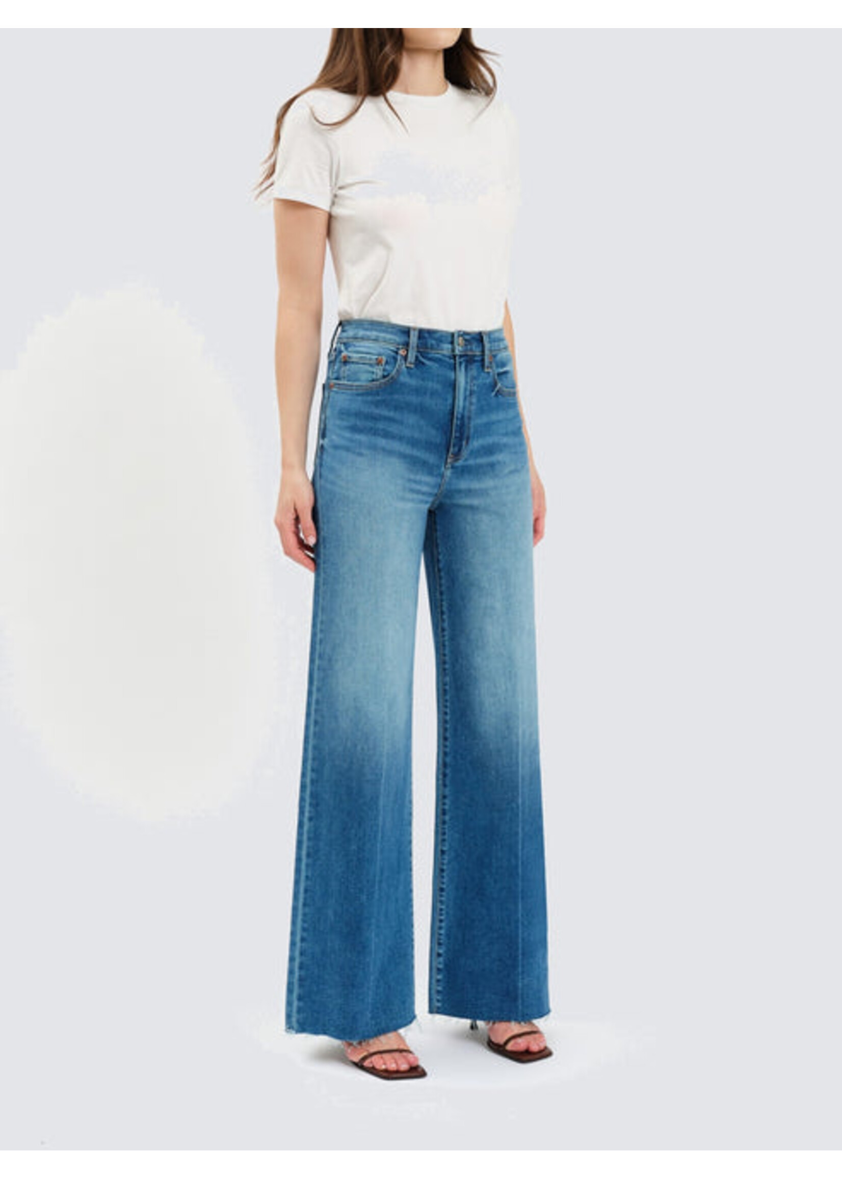 Daze Daze Far Out Wide Leg - New Indigo