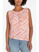 Liverpool Liverpool Haut Sans Manches À Col Rond En Maille - Cream Pink