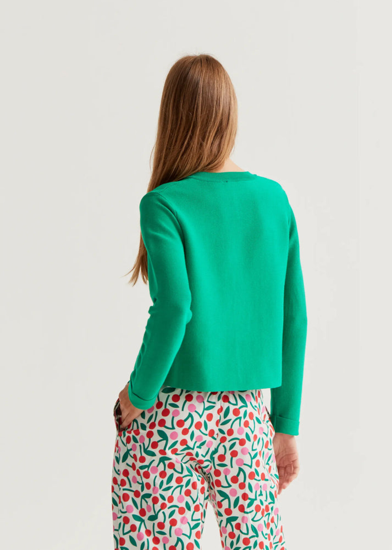 Compañía Fantástica Compañía Fantástica Large Buttons Cardigan - Green