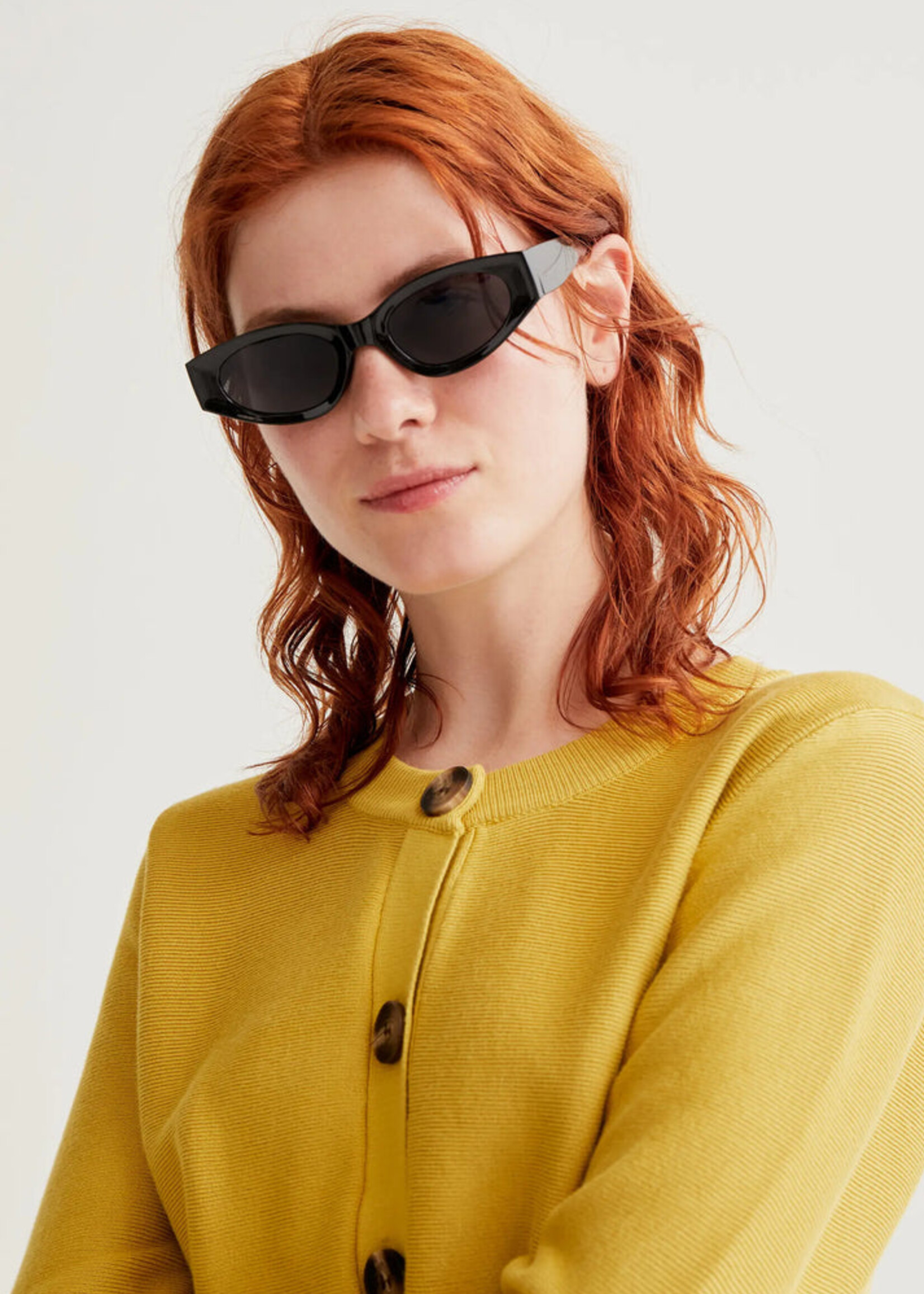 Compañía Fantástica Compañía Fantástica Gilet À Gros Boutons - Jaune