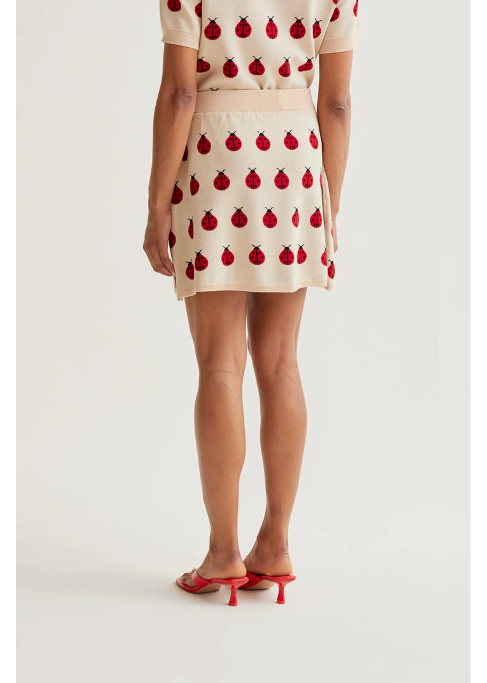 Compañía Fantástica Compañía Fantástica Short Printed Skirt - Ladybug