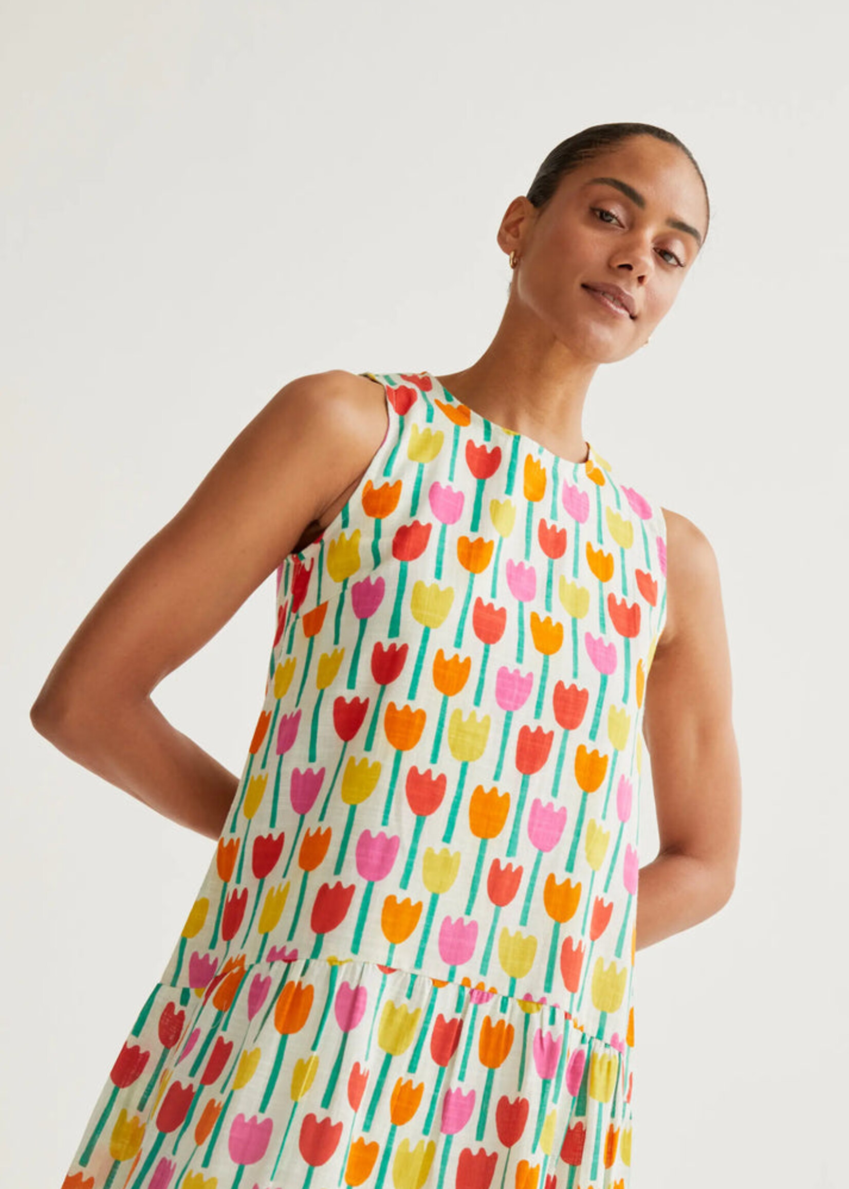 Compañía Fantástica  Compañía Fantástica Robe Imprimée Tulipe - Tulipe