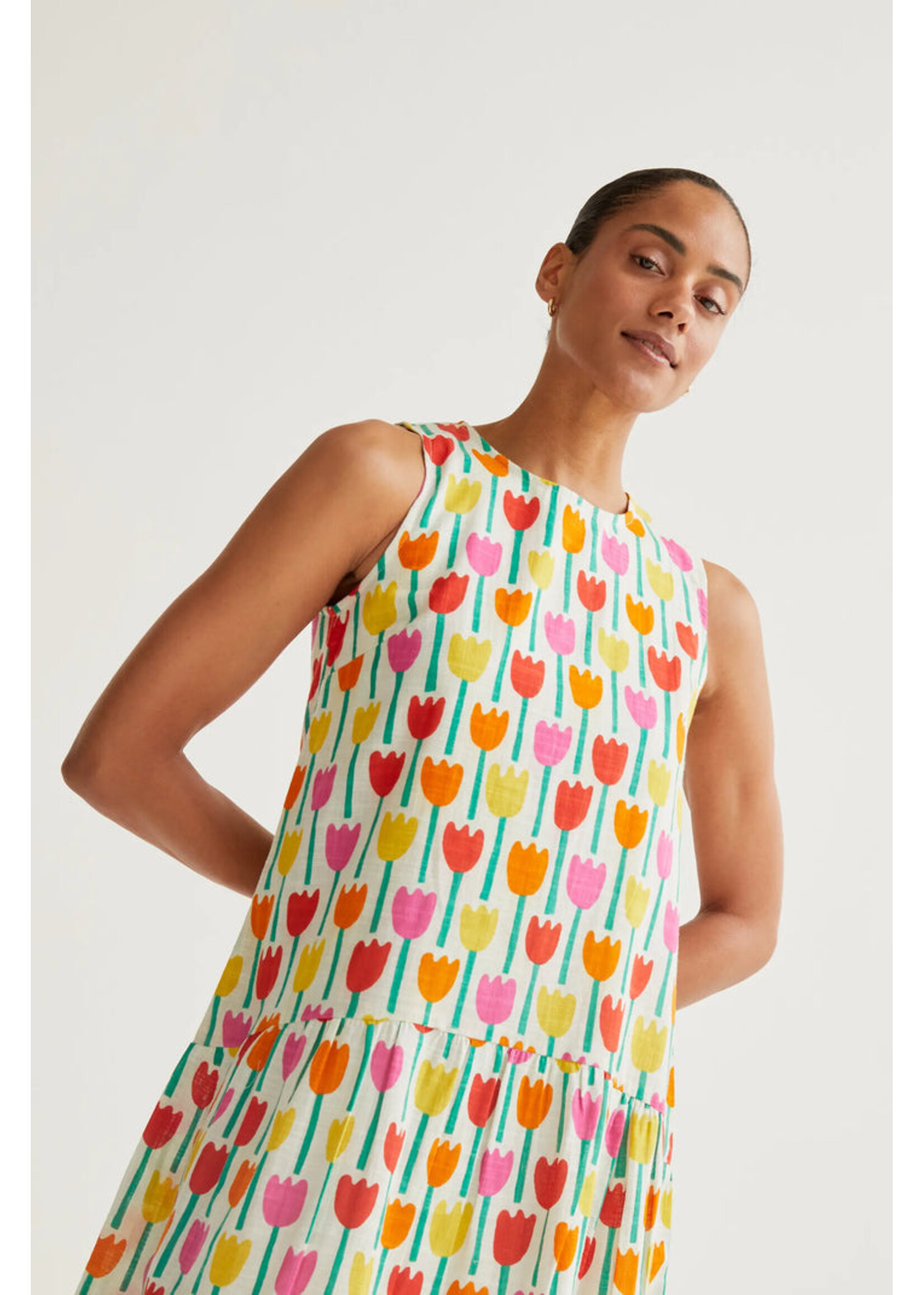 Compañía Fantástica  Compañía Fantástica Robe Imprimée Tulipe - Tulipe