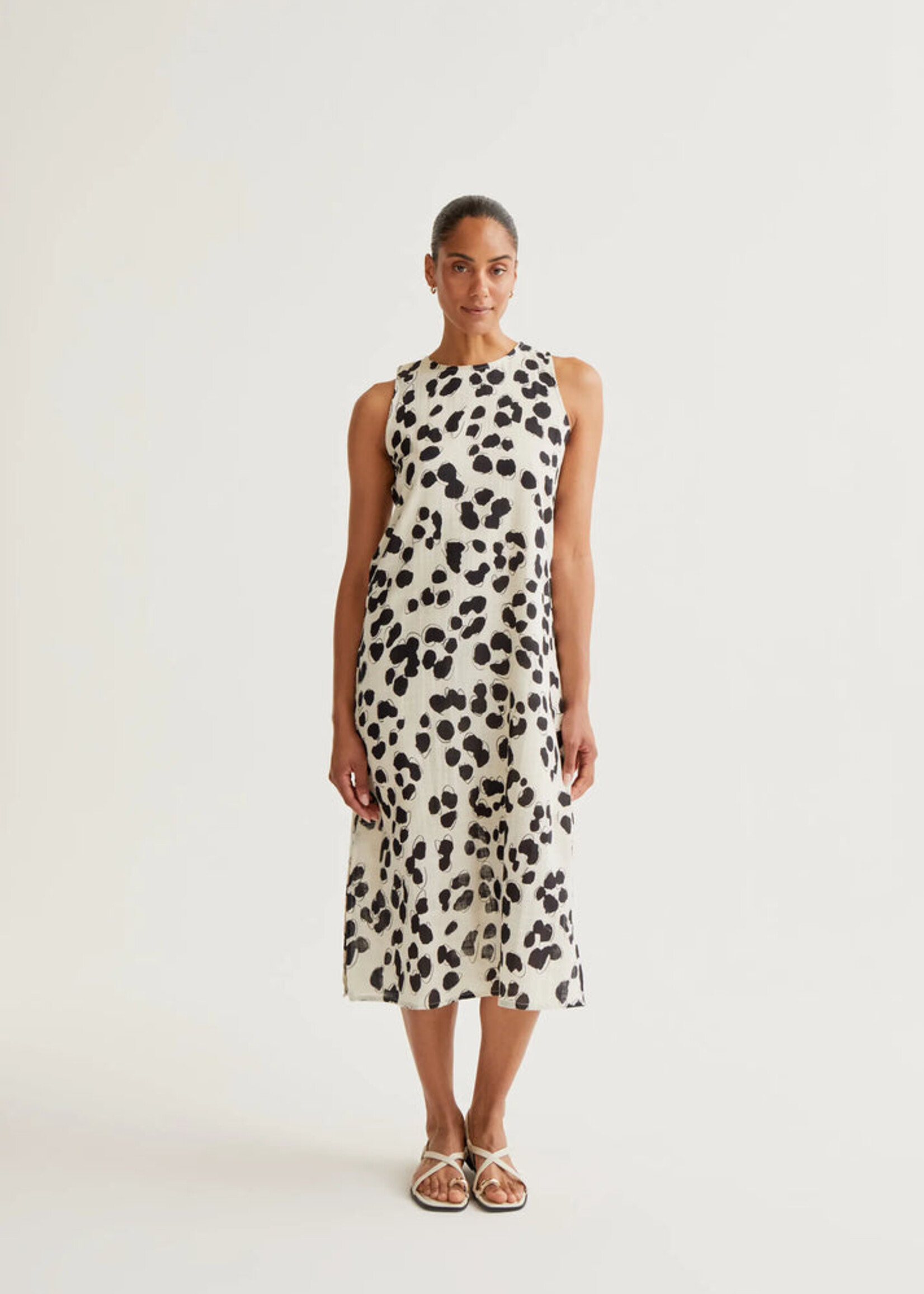 Compañía Fantástica  Compañía Fantástica Dalmatian Print Midi Dress - Dalmatian