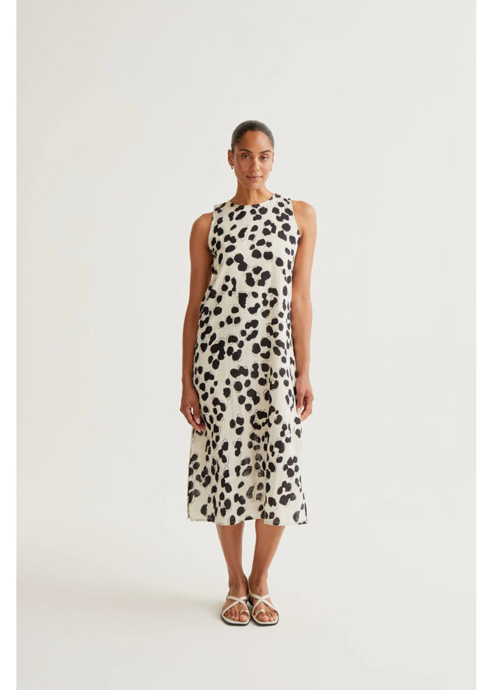 Compañía Fantástica  Compañía Fantástica Robe Midi À Imprimé Dalmatien - Dalmatien