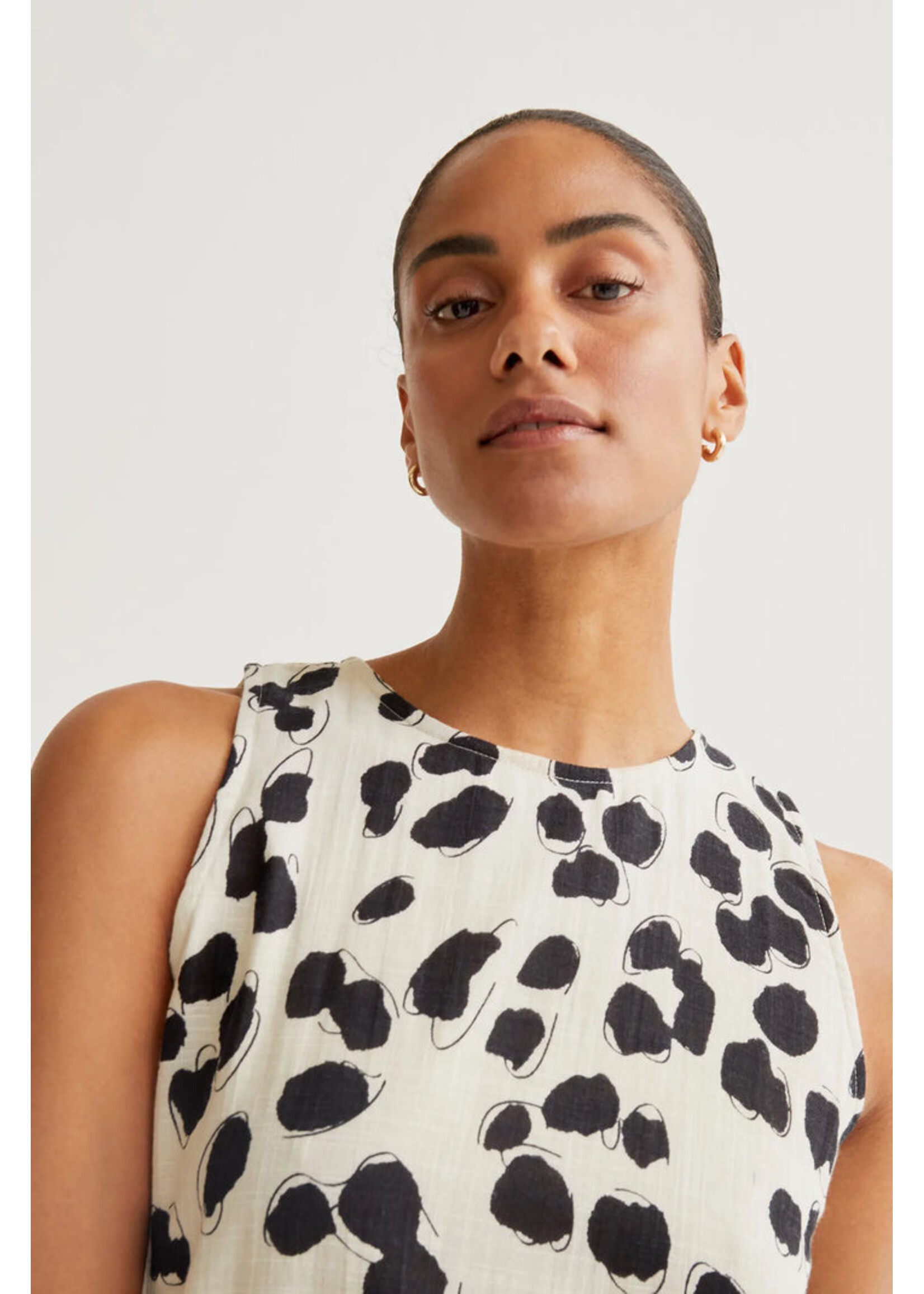 Compañía Fantástica  Compañía Fantástica Dalmatian Print Midi Dress - Dalmatian