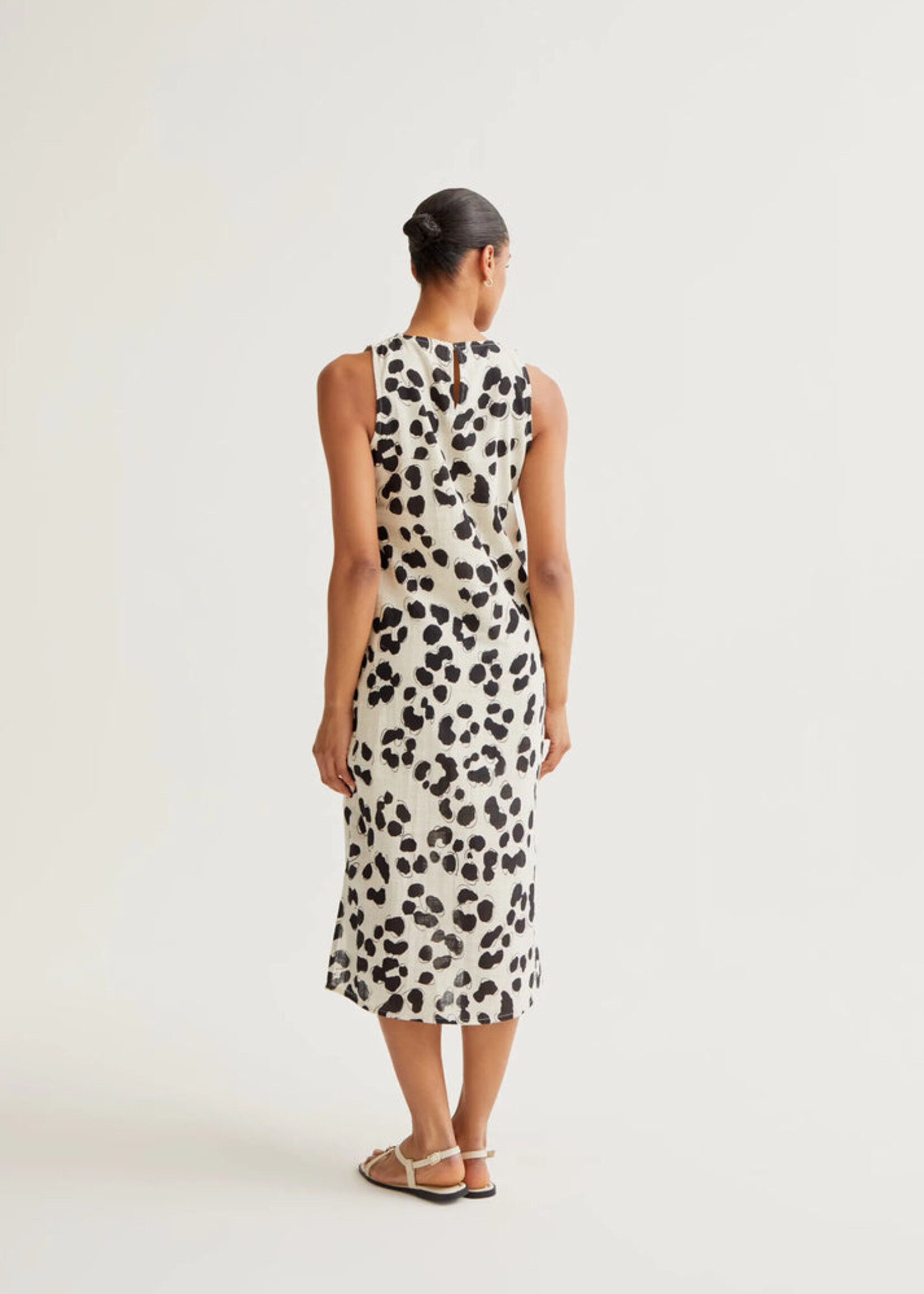 Compañía Fantástica  Compañía Fantástica Robe Midi À Imprimé Dalmatien - Dalmatien