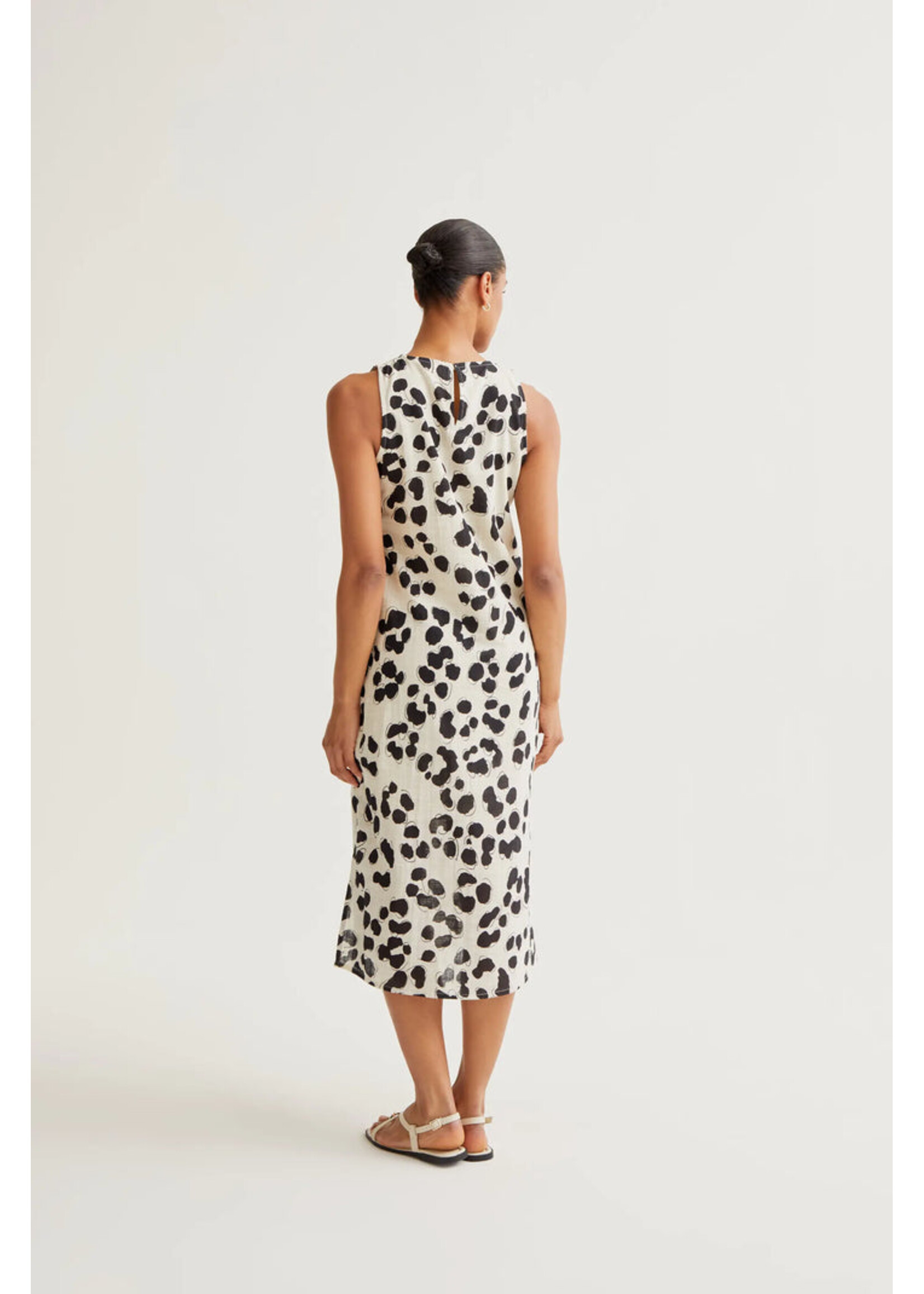 Compañía Fantástica  Compañía Fantástica Robe Midi À Imprimé Dalmatien - Dalmatien