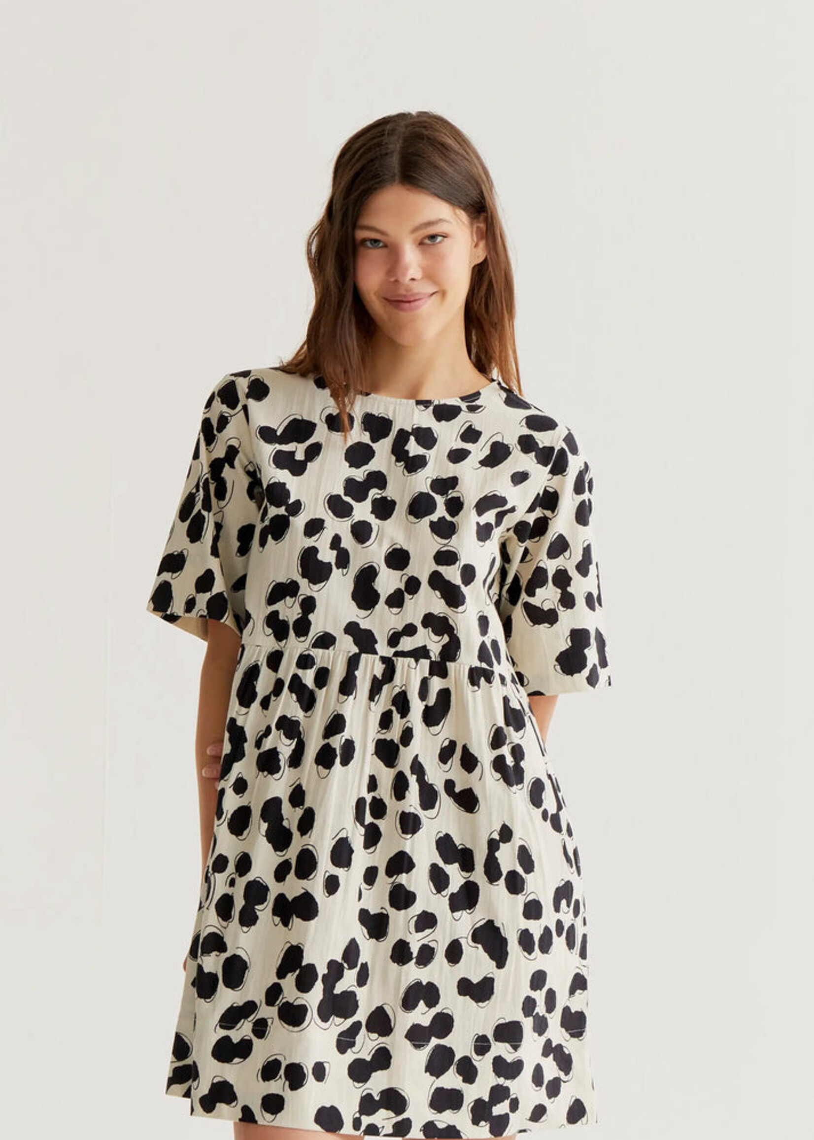 Compañía Fantástica  Compañía Fantástica Dalmatian Print Short Dress - Dalmatian