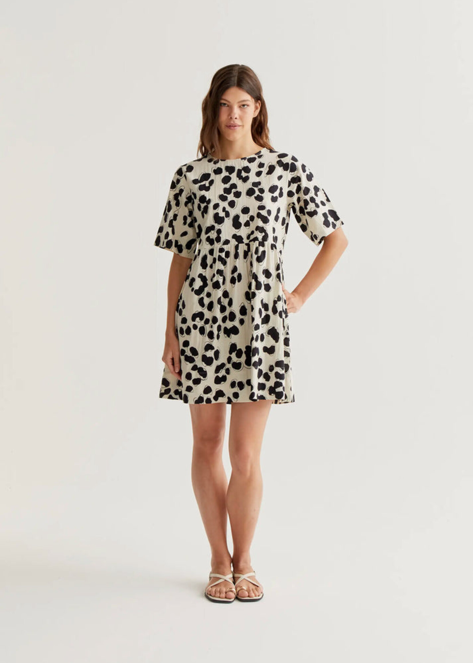 Compañía Fantástica  Compañía Fantástica Robe Courte À Imprimé Dalmatien - Dalmatien