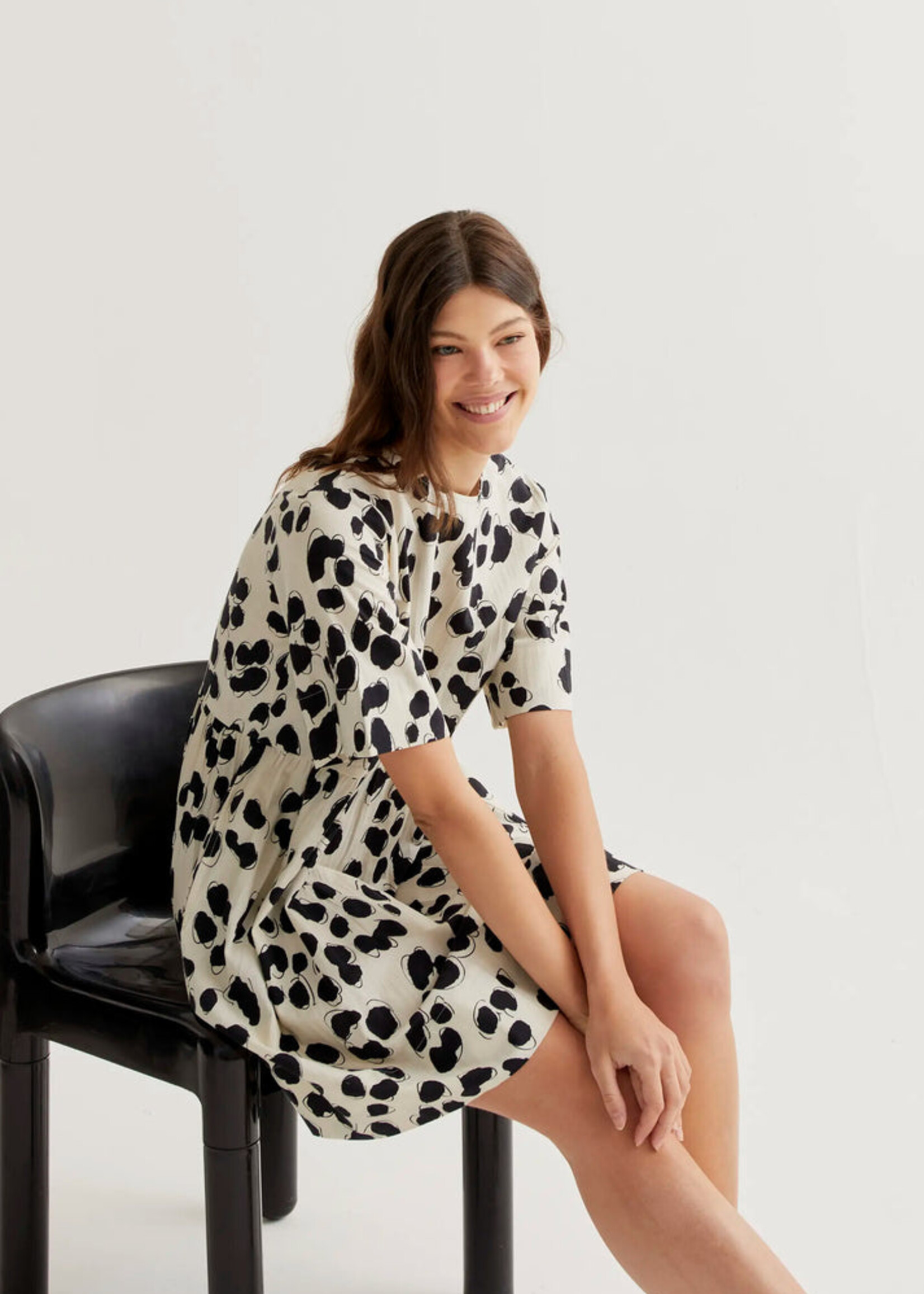 Compañía Fantástica  Compañía Fantástica Dalmatian Print Short Dress - Dalmatian