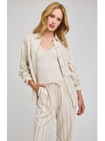 Gentle Fawn Portia Shirt - Linen Stripe