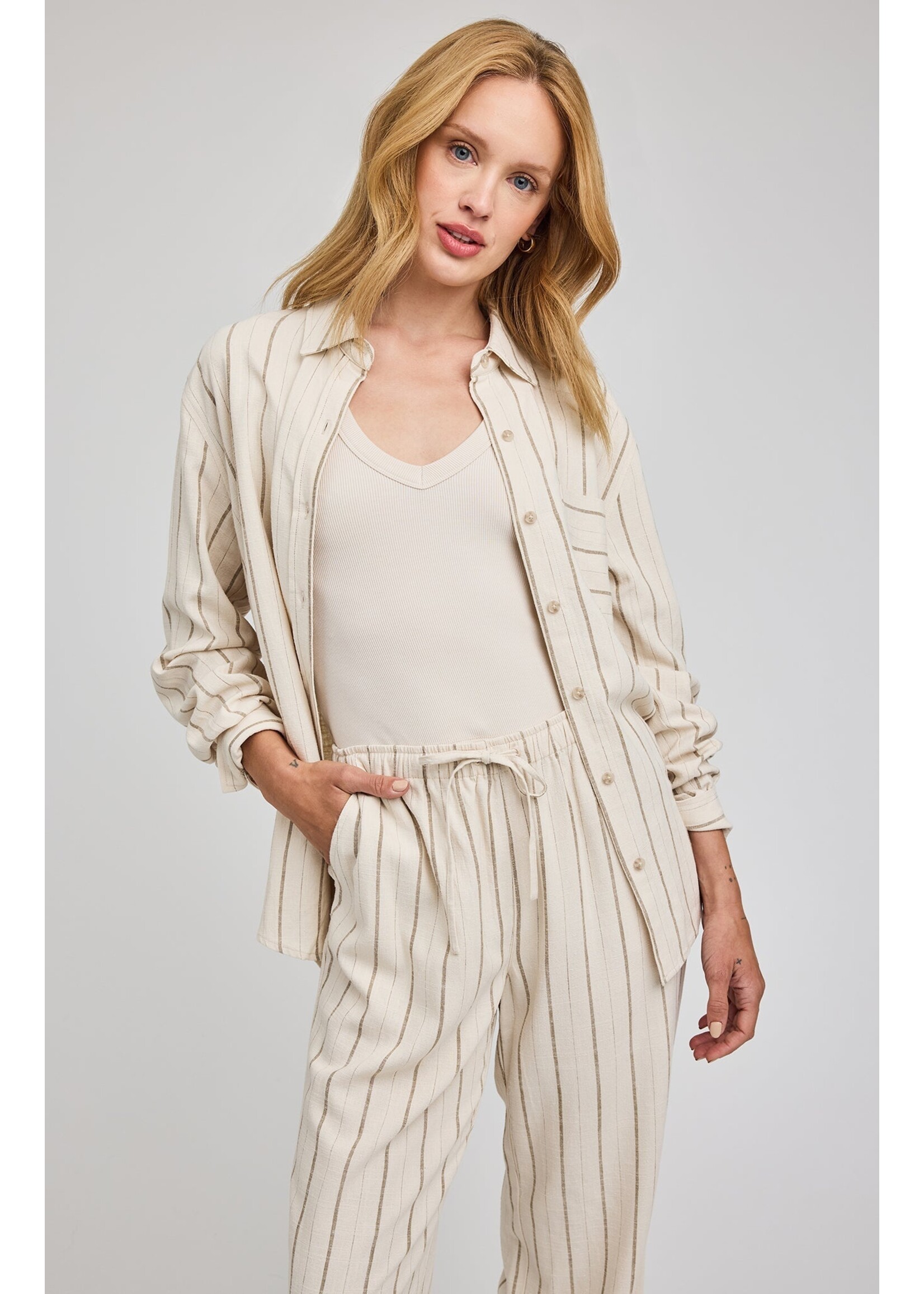 Gentle Fawn Chemise Portia - Linen Stripe