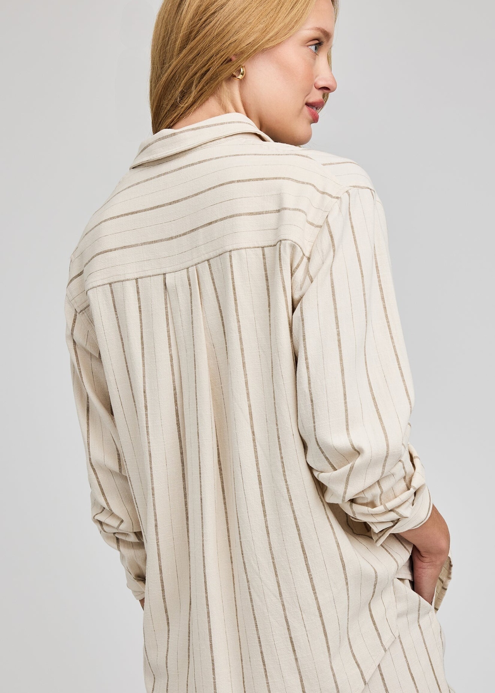 Gentle Fawn Portia Shirt - Linen Stripe