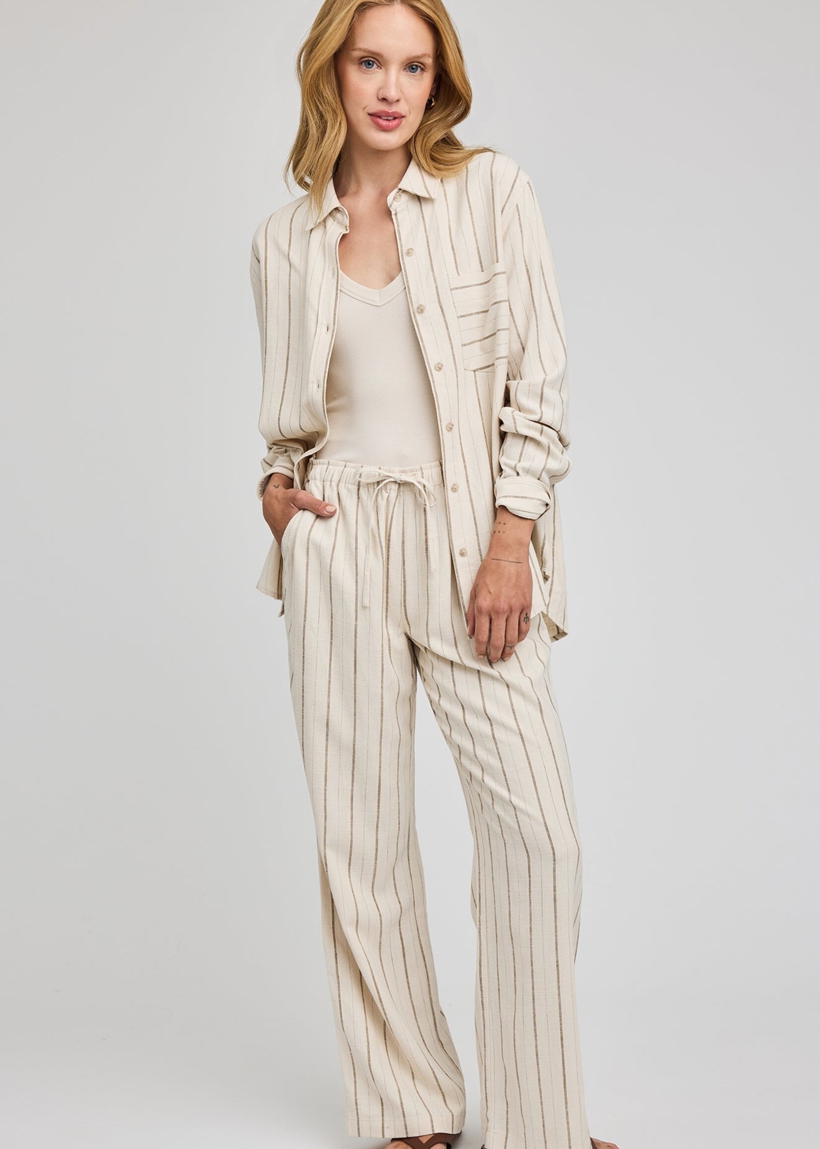 Gentle Fawn Chemise Portia - Linen Stripe