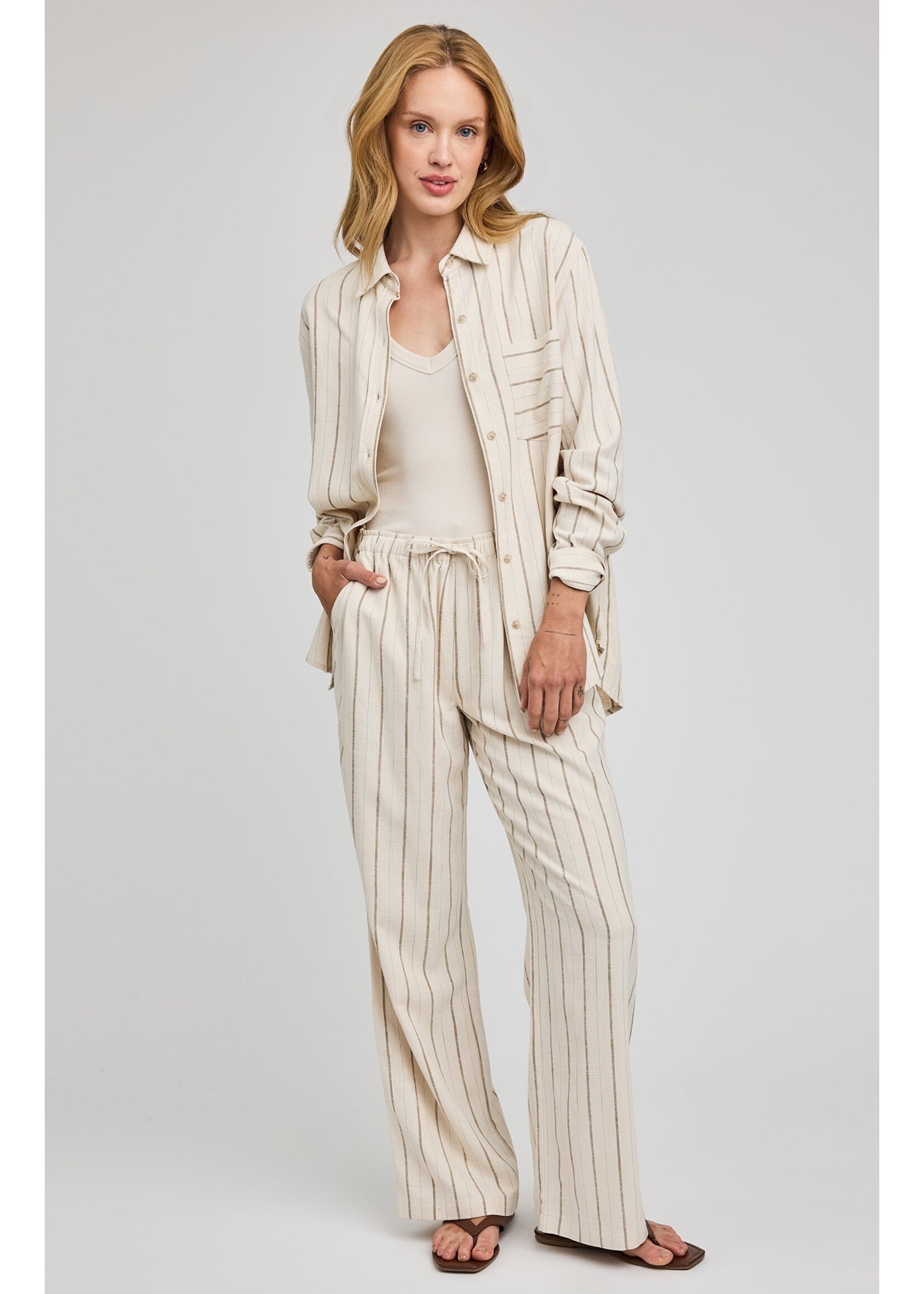 Gentle Fawn Chemise Portia - Linen Stripe