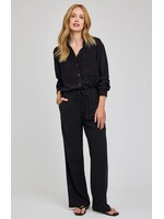 Gentle Fawn Pantalon En Lin Finley - Noir