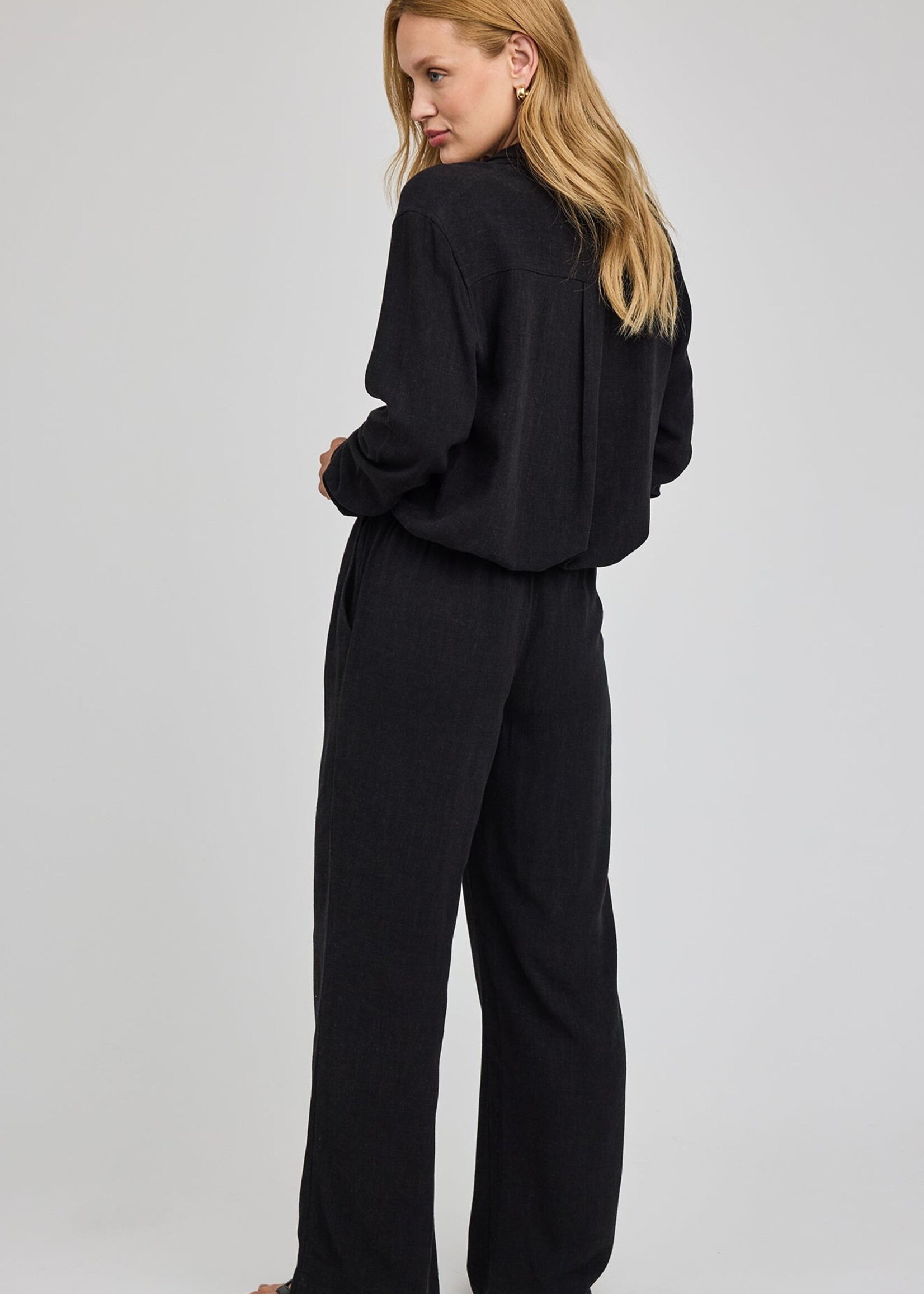Gentle Fawn Finley Linen Pant - Black
