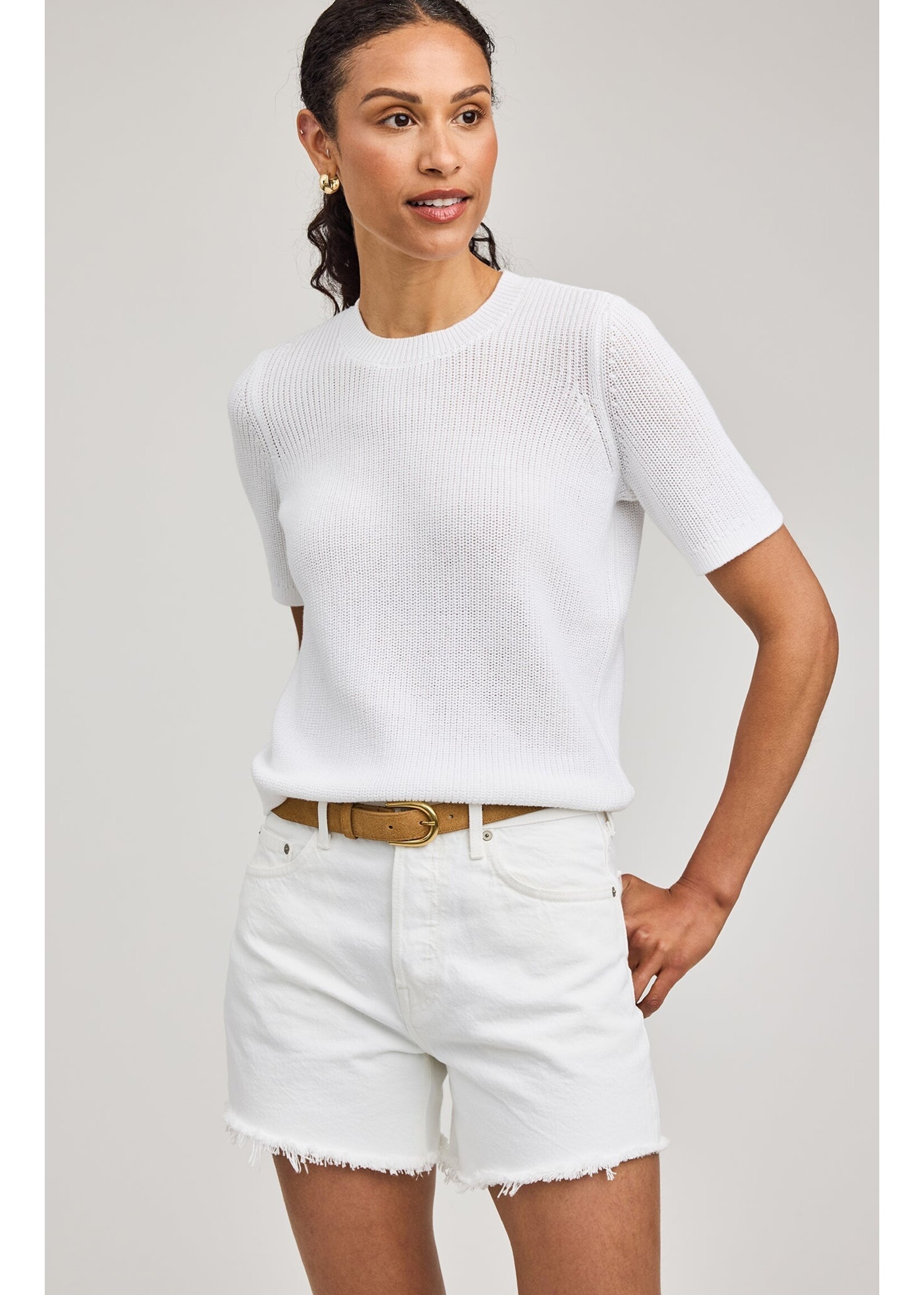 Gentle Fawn Faye Knit Top - White