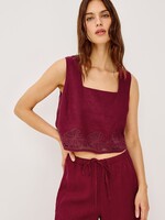 Rails Rails Haut Akira -  Berry Hibiscus Embroidery