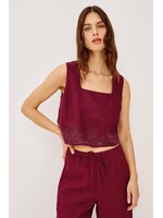 Rails Rails Akira Top - Berry Hibiscus Embroidery