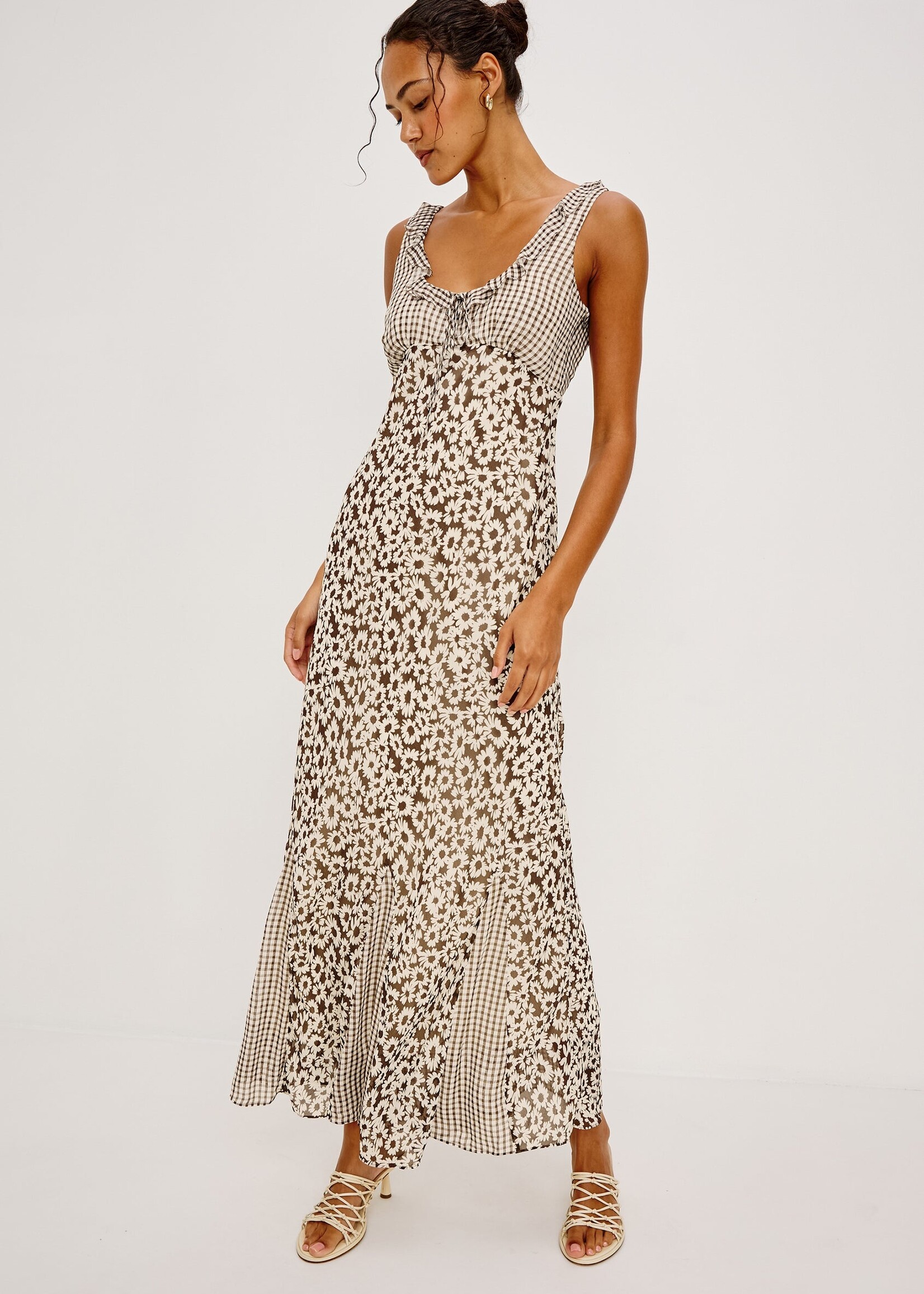 Rails Rails Dahlia Dress - Espresso Daisy Gingham